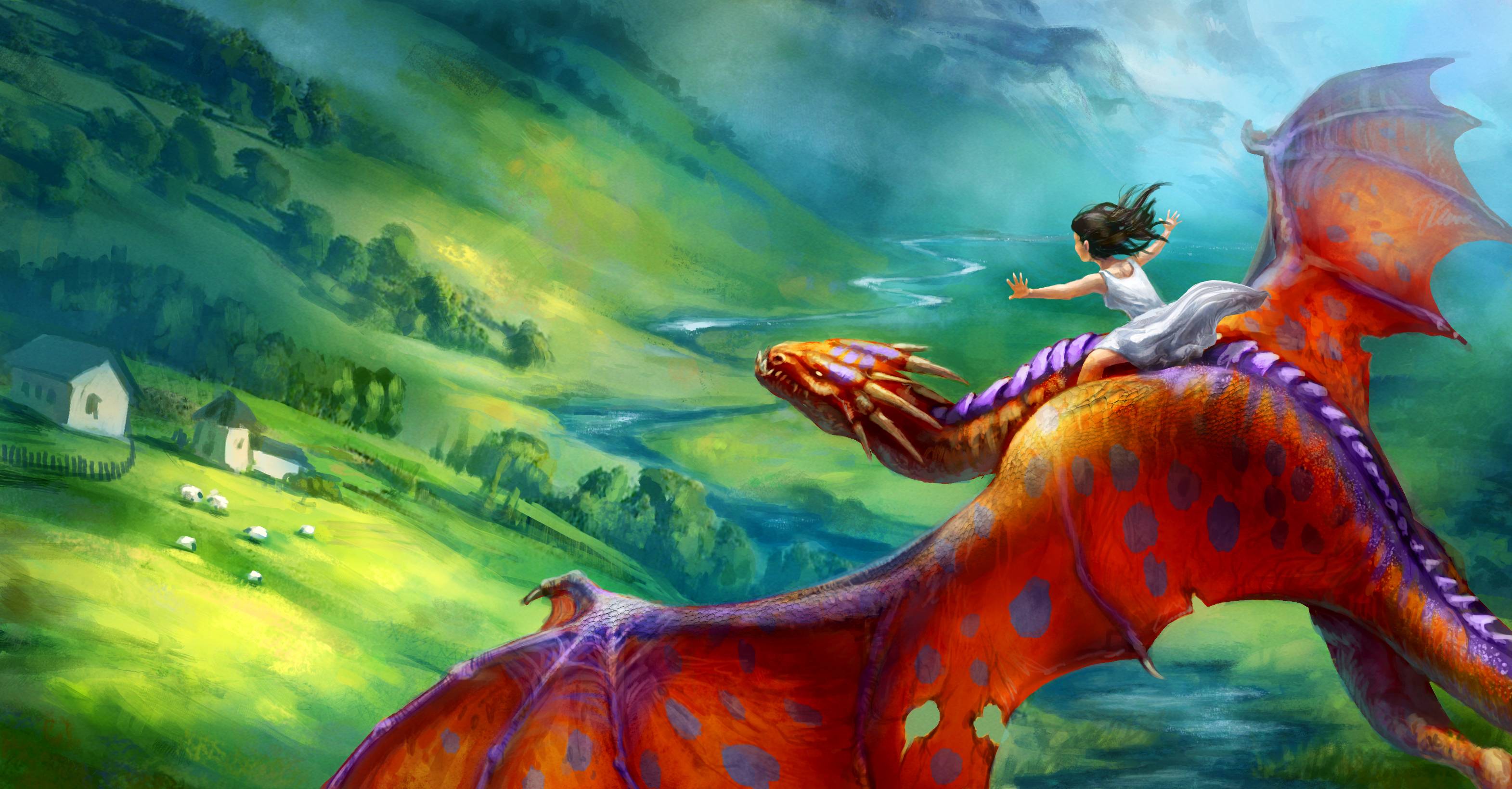 Download mobile wallpaper Fantasy, Dragon for free.