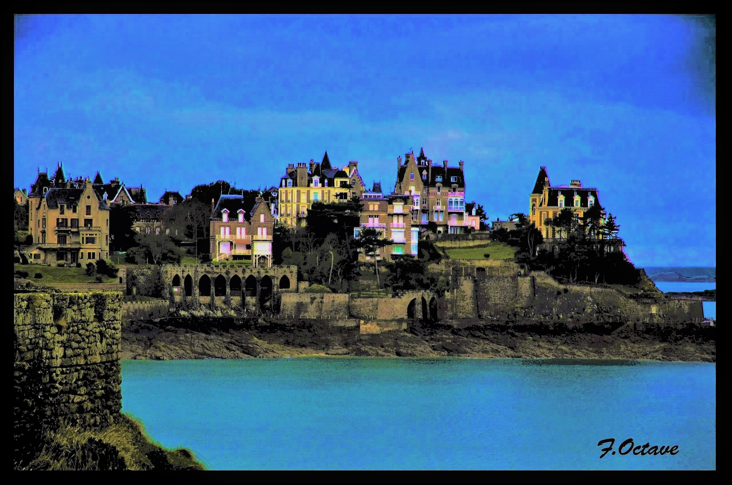 Download mobile wallpaper Coast, France, Colorful, Town, Man Made, Dinard for free.
