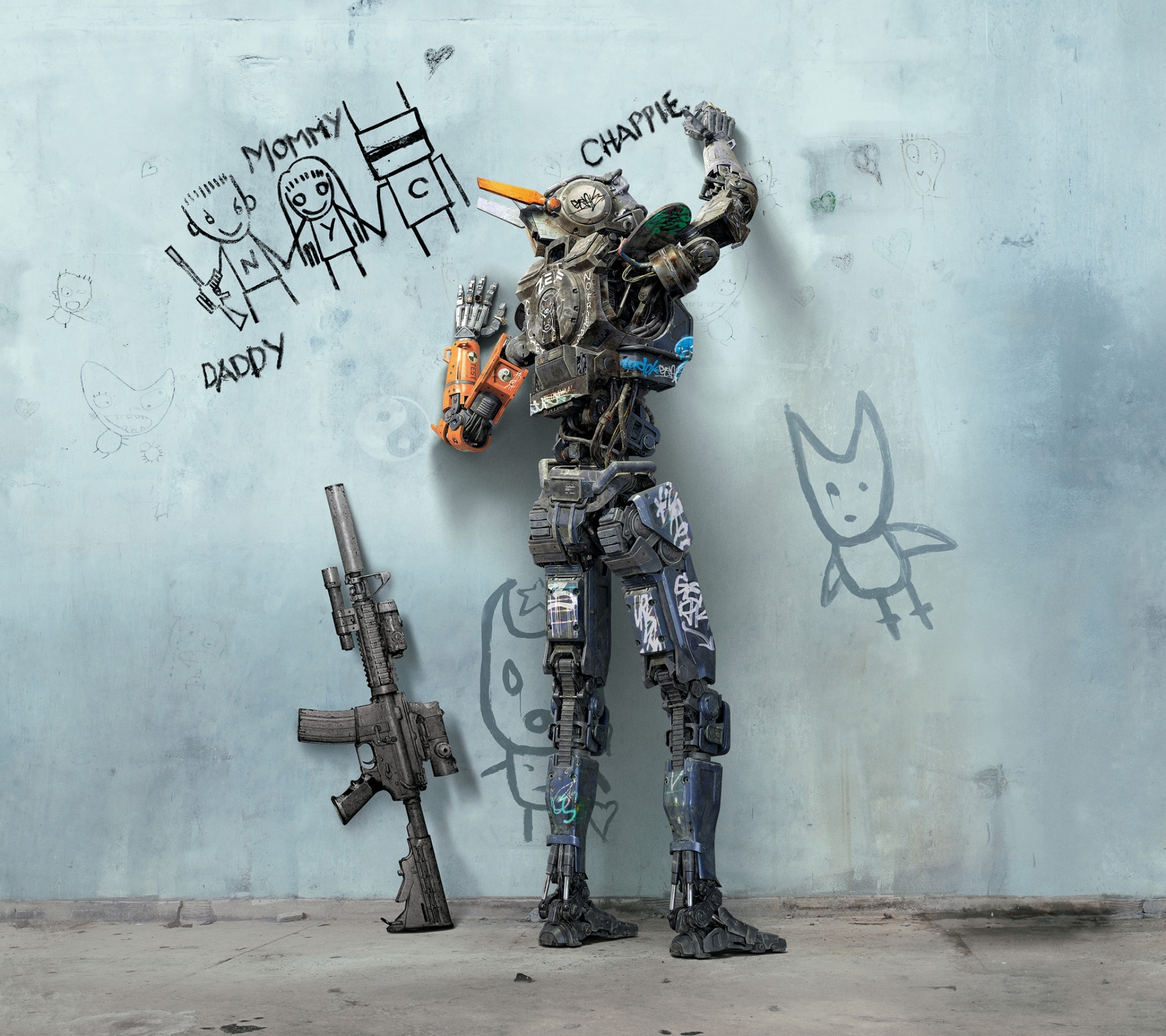 Download mobile wallpaper Robot, Movie, Chappie for free.