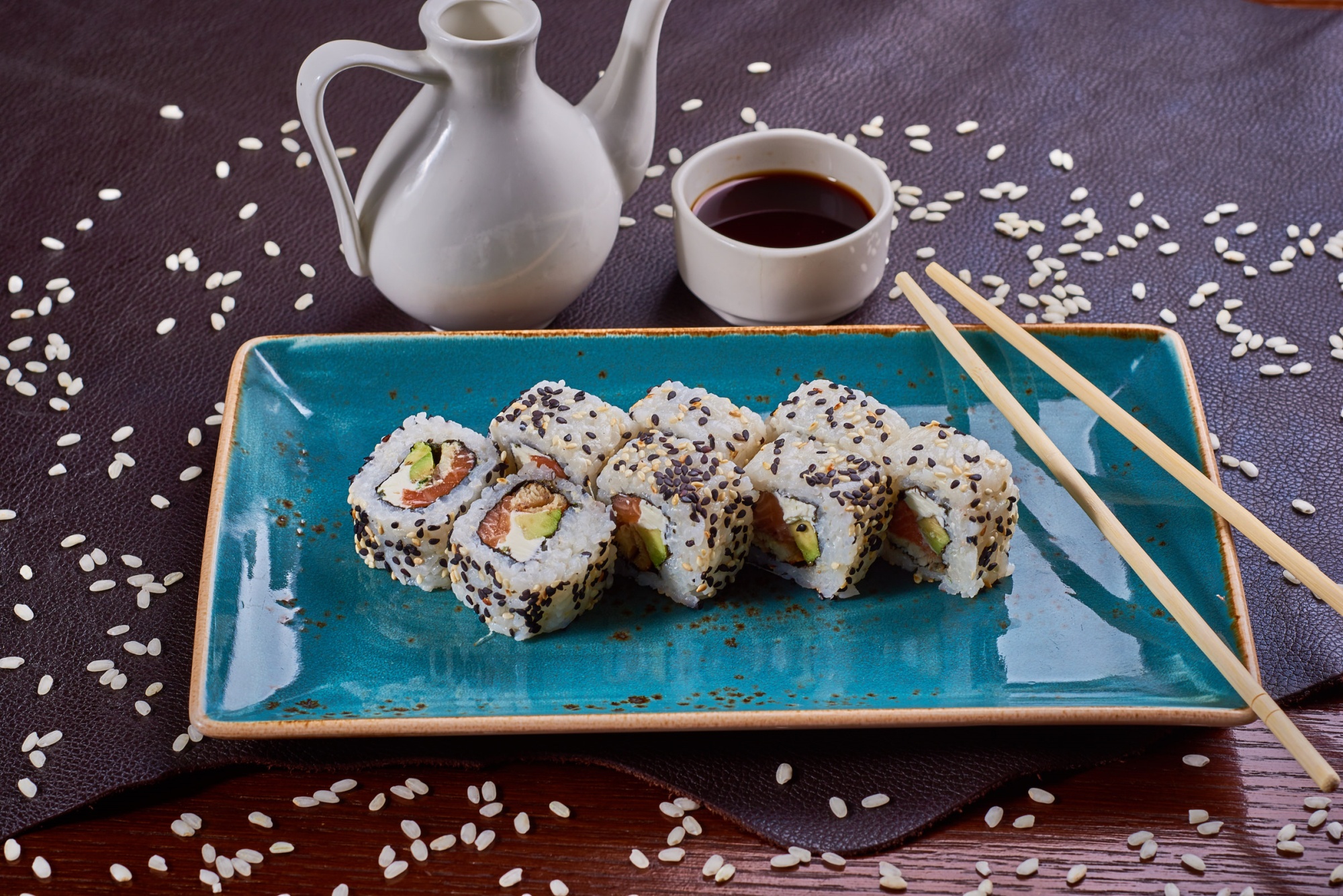 Free download wallpaper Food, Sushi, Still Life, Seafood, Rice, Chopsticks on your PC desktop