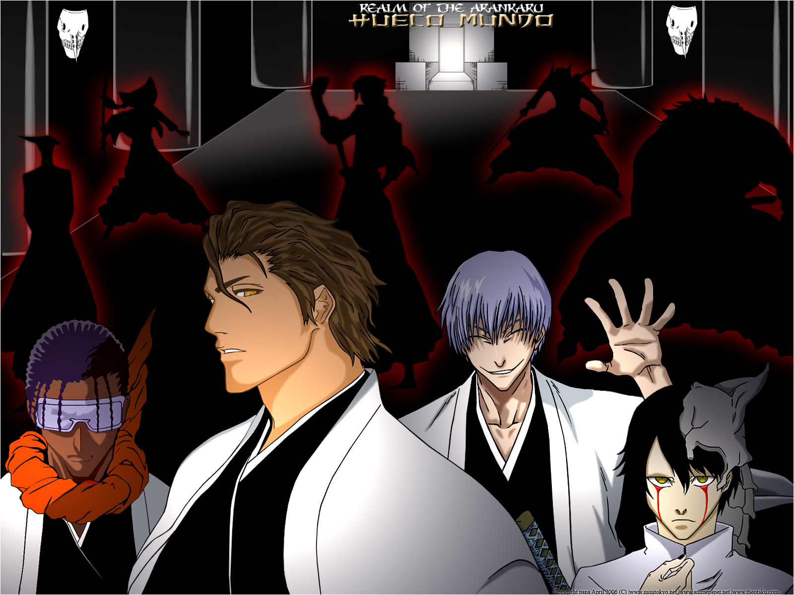 Free download wallpaper Anime, Bleach, Ulquiorra Cifer, Soifon (Bleach), Gin Ichimaru, Kaname Tosen on your PC desktop