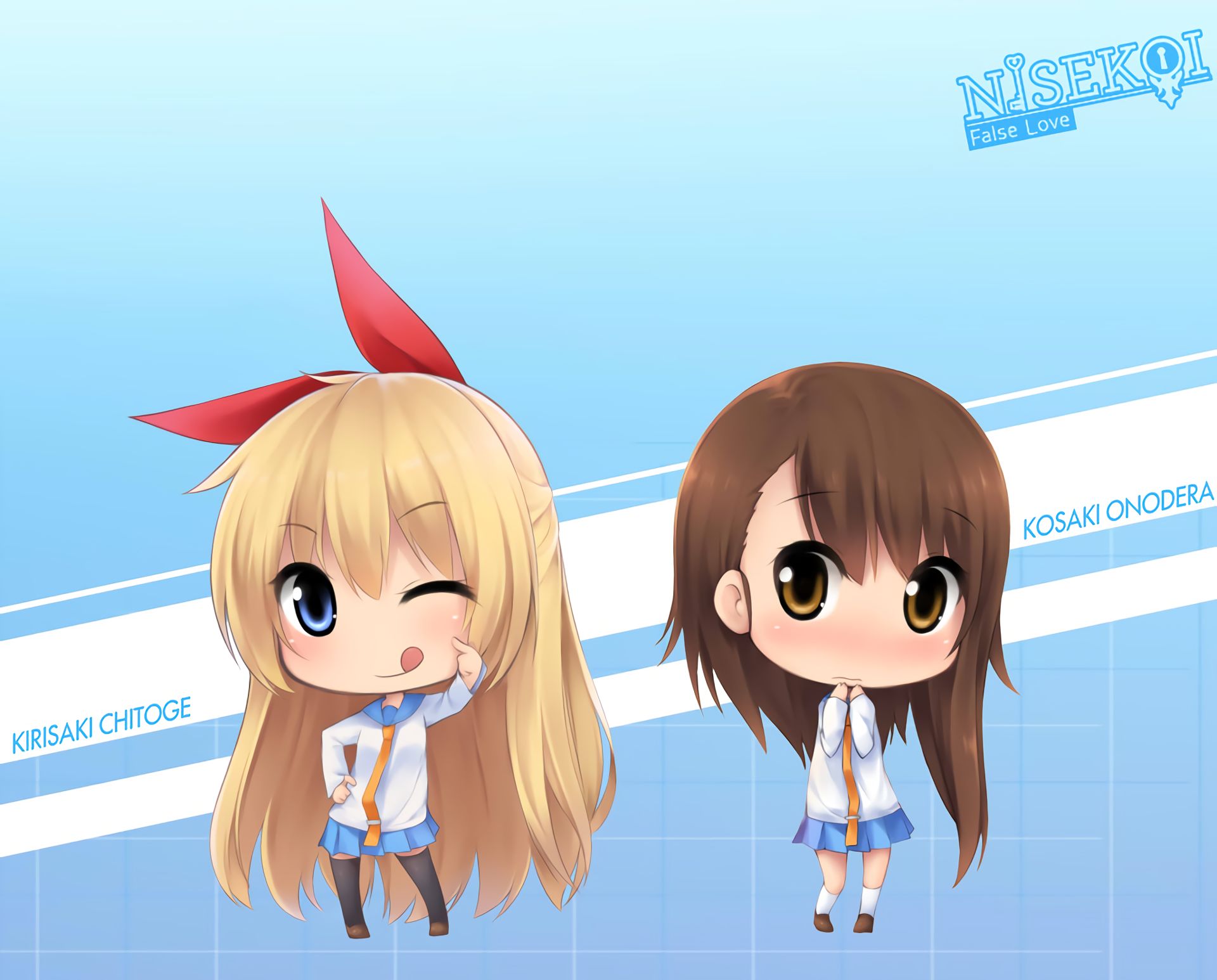 Descarga gratuita de fondo de pantalla para móvil de Animado, Chitoge Kirisaki, Kosaki Onodera, Nisekoi.