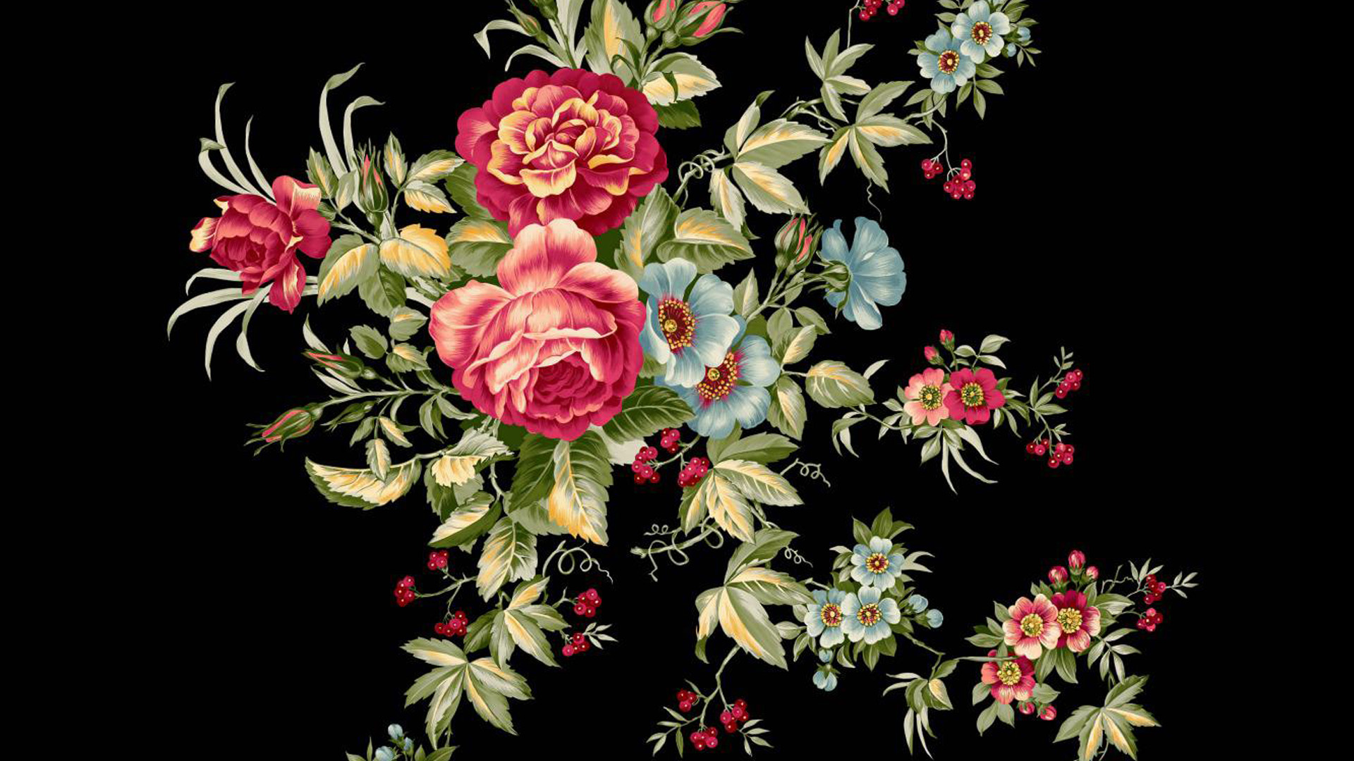 無料モバイル壁紙花, 薔薇, 芸術的, 青い花, ピンクの花, デザインをダウンロードします。