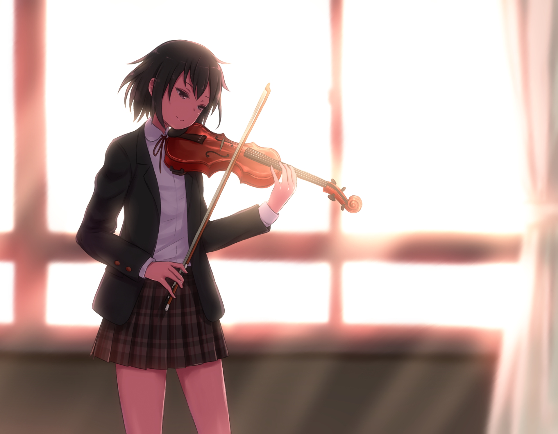 Free download wallpaper Anime, Violin, Original on your PC desktop