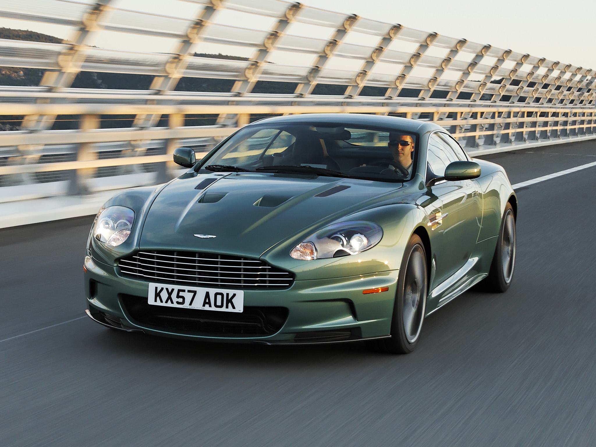 auto, aston martin, cars, green, front view, speed, dbs, 2008