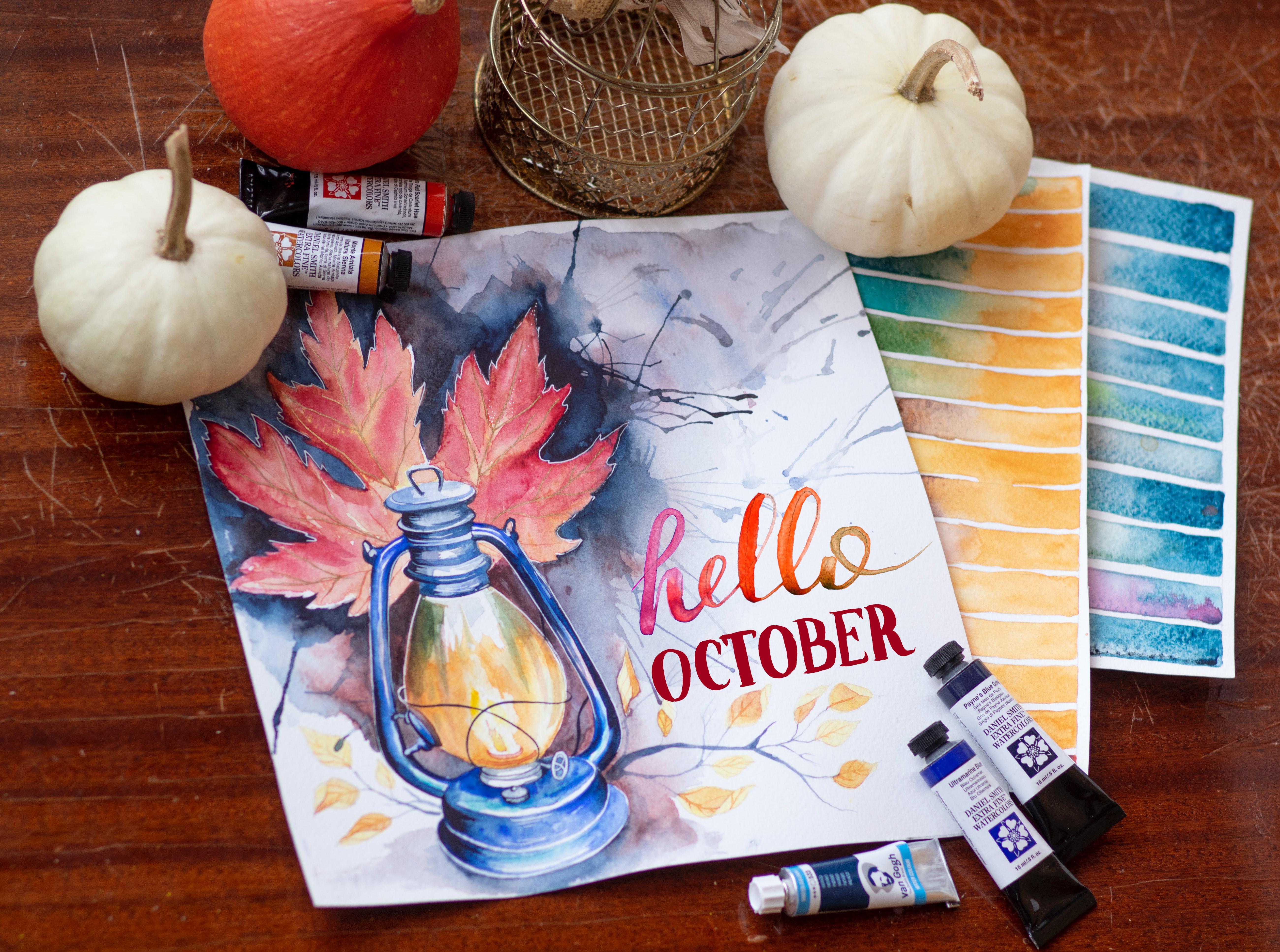 117801 завантажити картинку осінь, слова, напис, гарбуз, фарби - шпалери і заставки безкоштовно