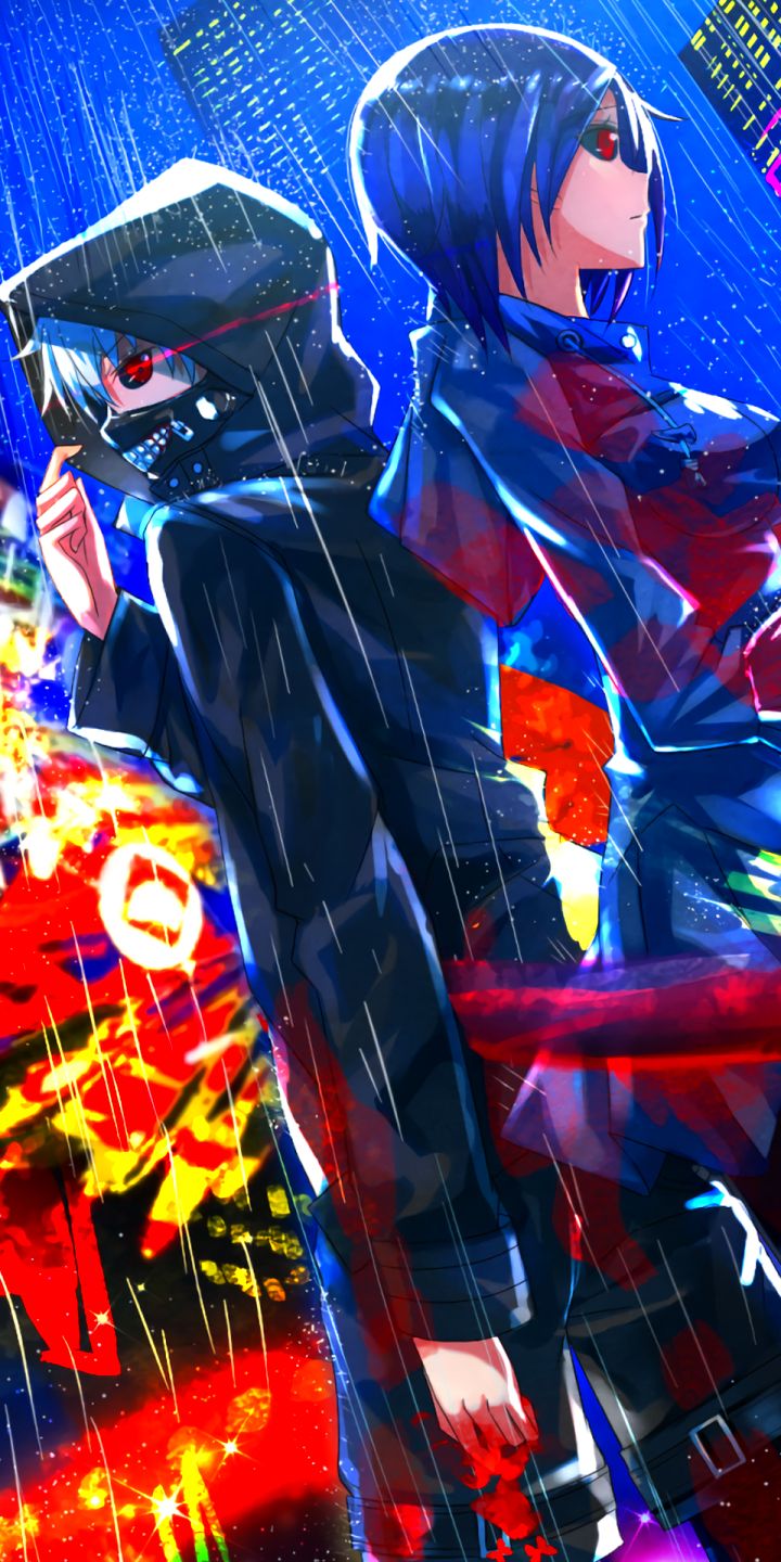 Download mobile wallpaper Anime, Ken Kaneki, Tokyo Ghoul, Touka Kirishima for free.