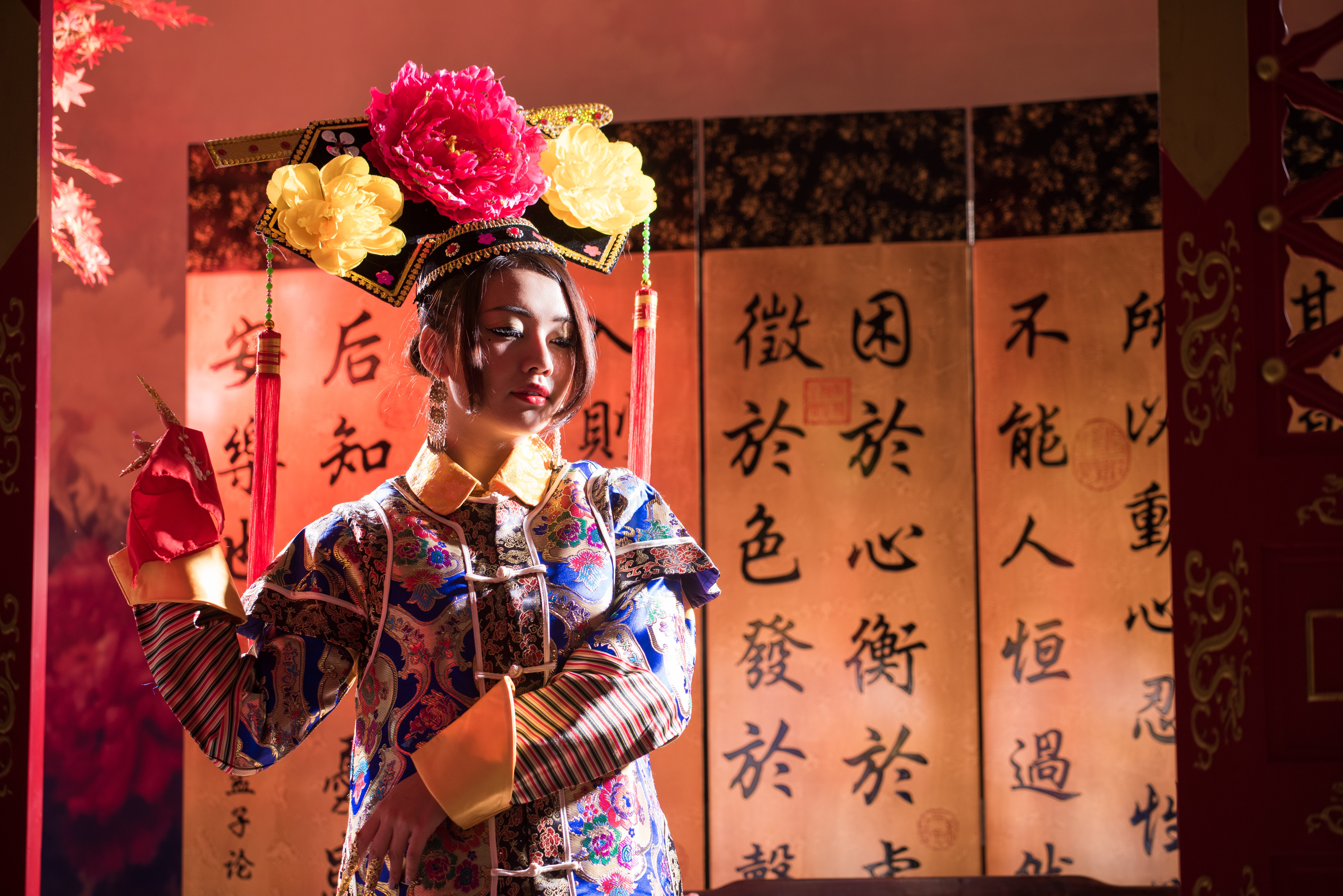 Скачать обои бесплатно Женщины, Китайский Язык, Тайваньский, Традиционный Костюм, Циан Фурен картинка на рабочий стол ПК
