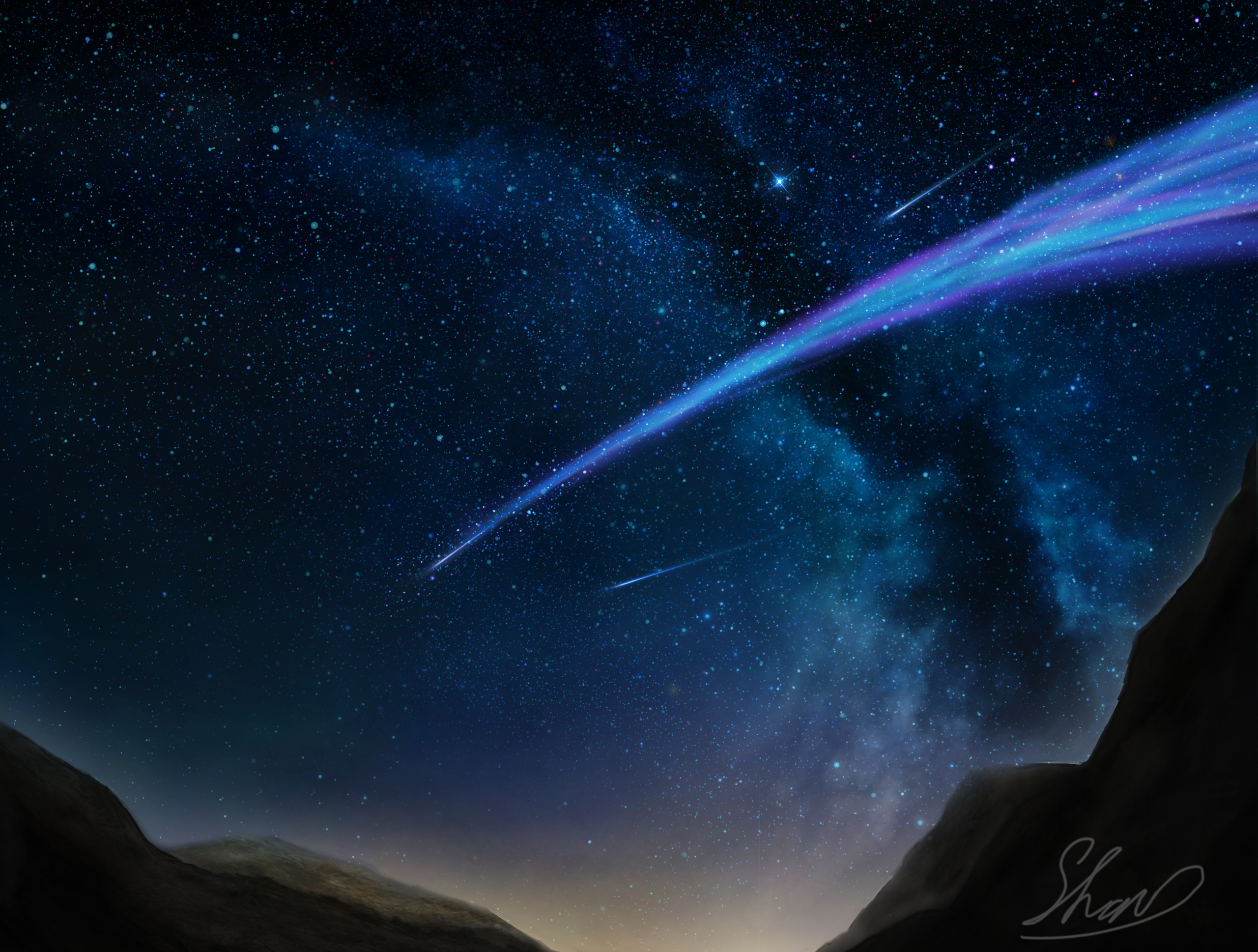 Free download wallpaper Stars, Starry Sky, Sci Fi on your PC desktop