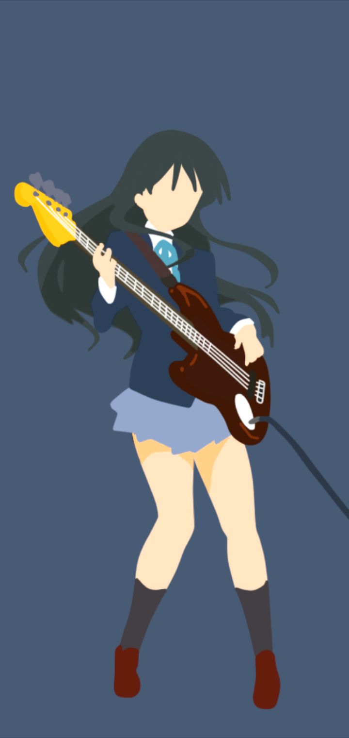 Download mobile wallpaper Anime, Minimalist, Mio Akiyama, K On! for free.