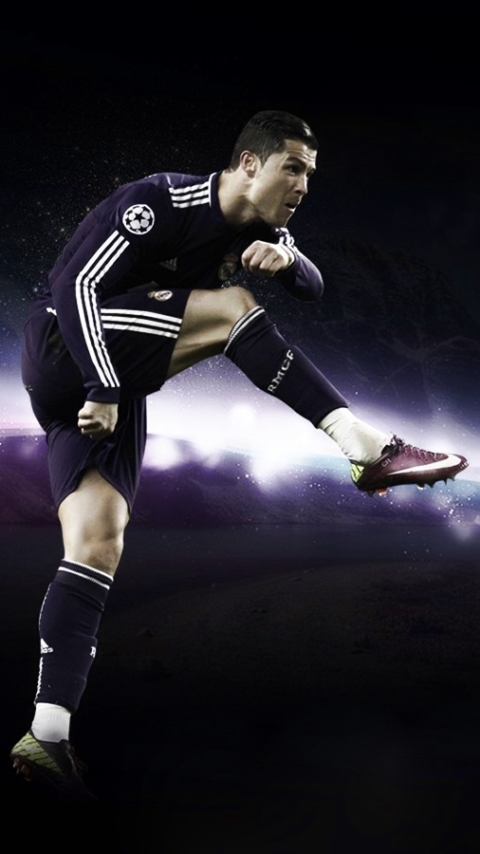 Handy-Wallpaper Sport, Fußball, Cristiano Ronaldo, Real Madrid Cf kostenlos herunterladen.