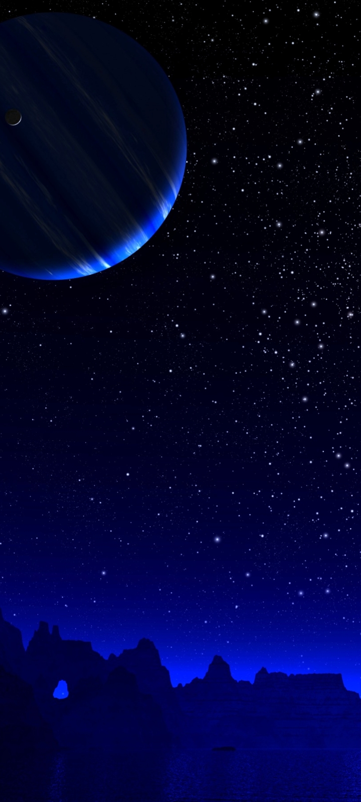 Download mobile wallpaper Sky, Stars, Night, Space, Planet, Sci Fi for free.