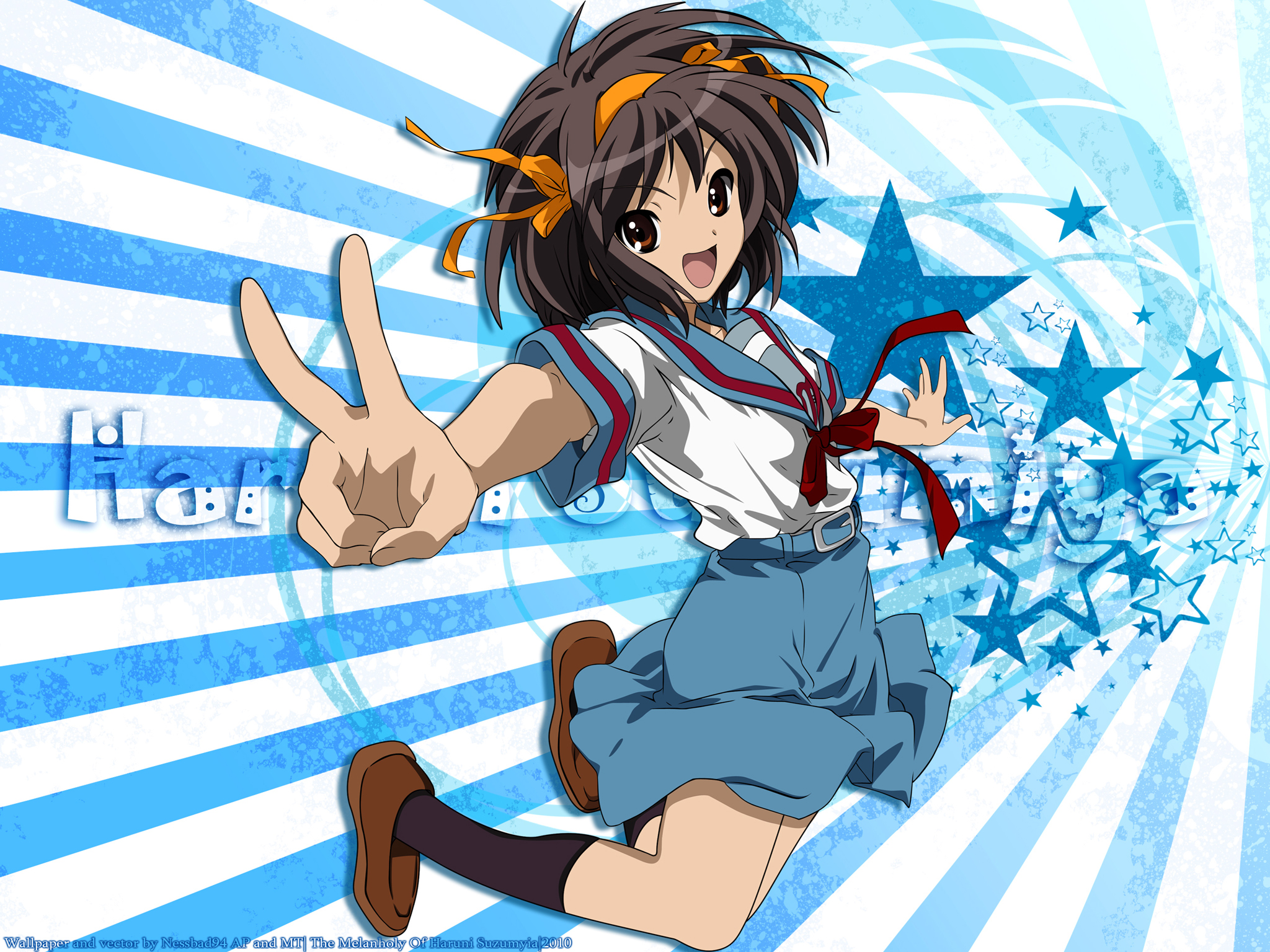 Laden Sie das Animes, Suzumiya Haruhi No Yūutsu-Bild kostenlos auf Ihren PC-Desktop herunter