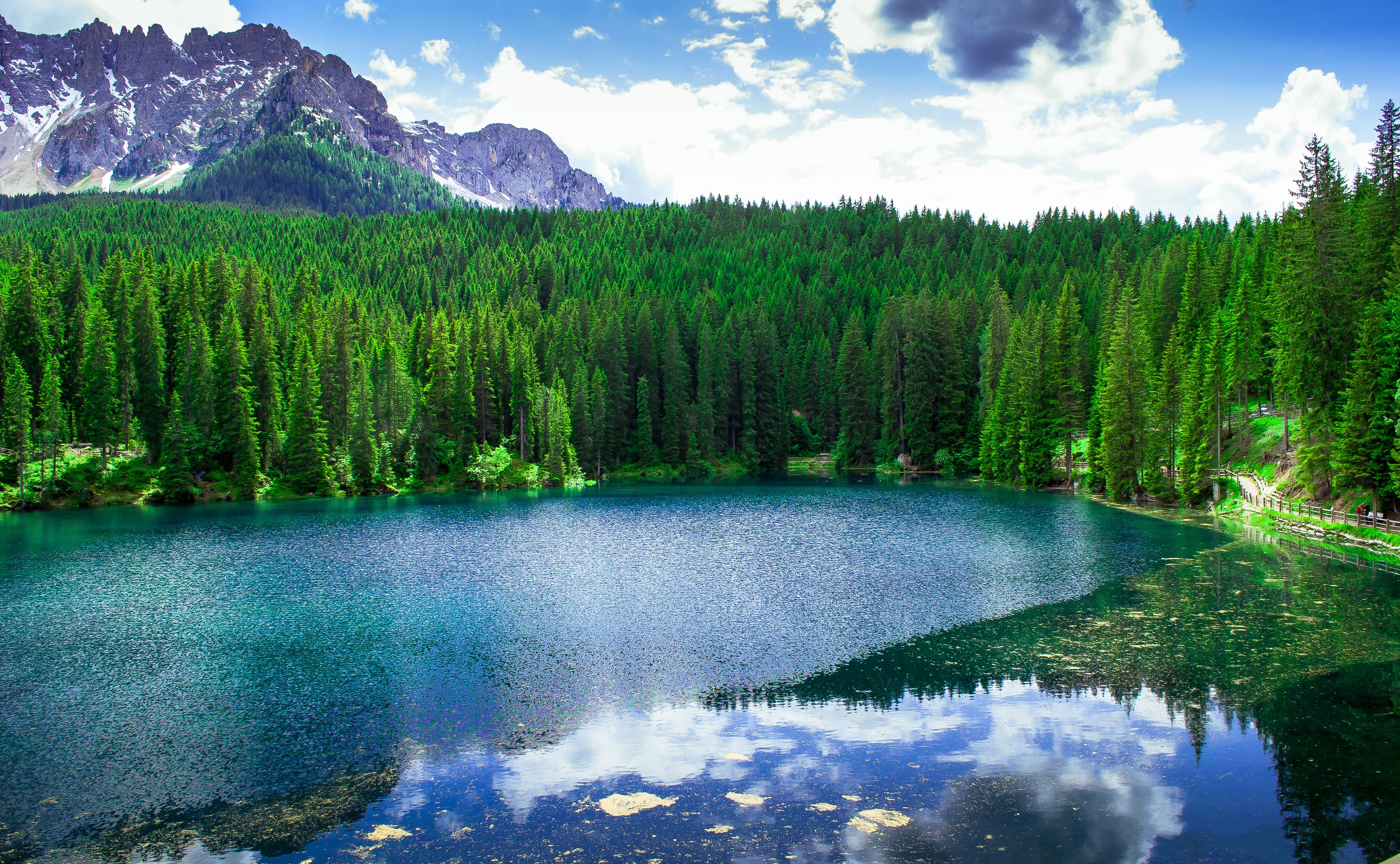 Download mobile wallpaper Landscape, Nature, Lakes, Lake, Forest, Earth for free.