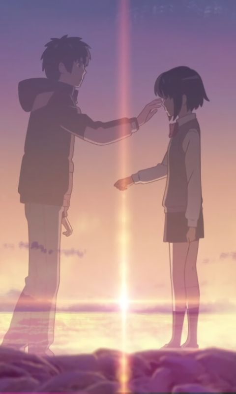 Handy-Wallpaper Animes, Your Name Gestern Heute Und Für Immer, Kimi No Na Wa, Mitsuha Miyamizu, Taki Tachibana kostenlos herunterladen.