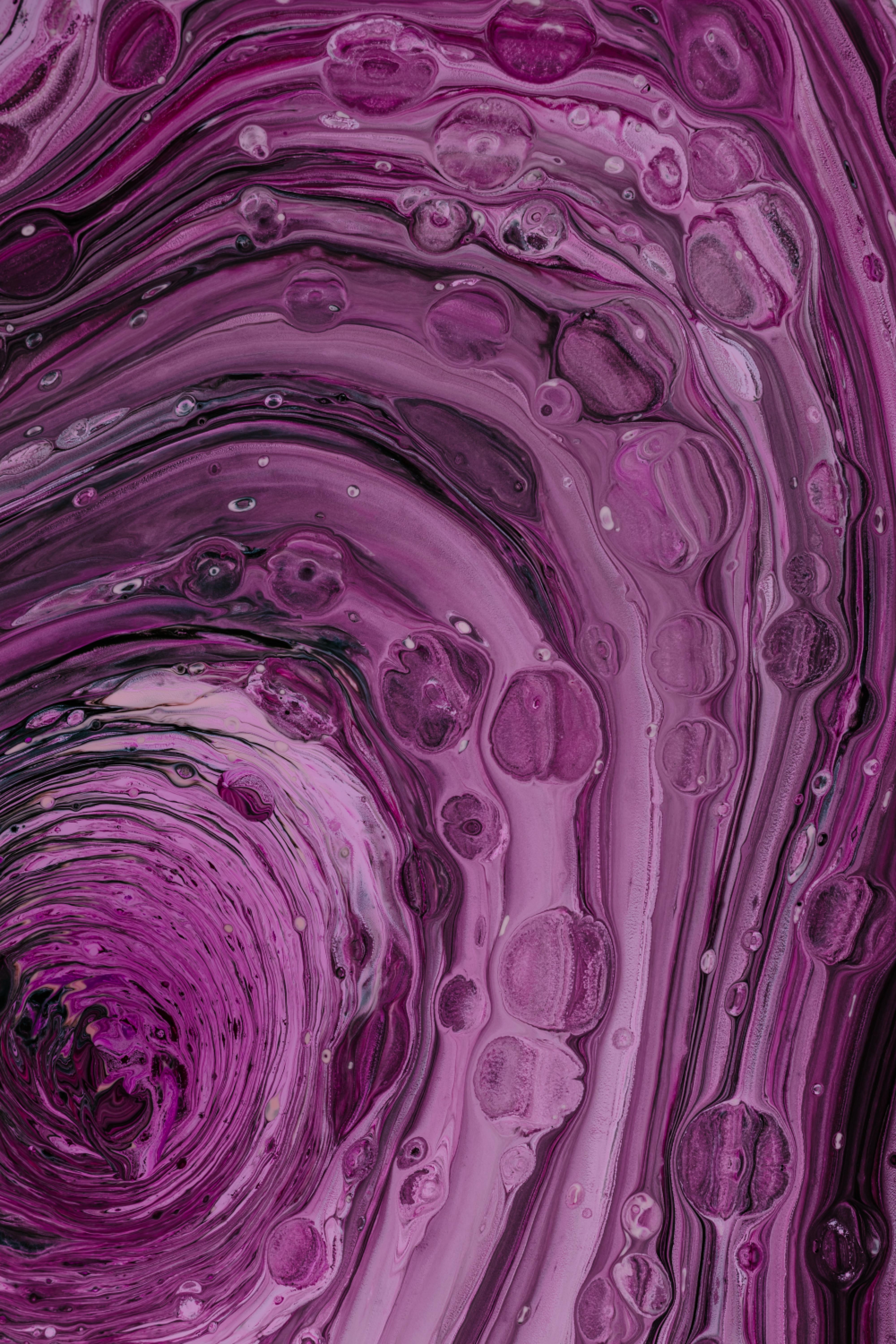Free download wallpaper Bubbles, Purple, Violet, Paint, Liquid, Abstract on your PC desktop