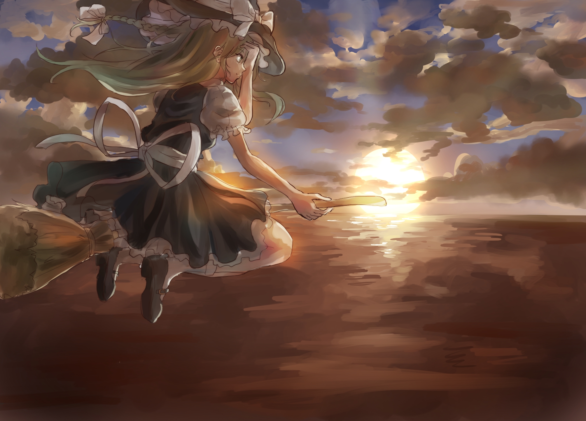 Free download wallpaper Anime, Touhou, Marisa Kirisame on your PC desktop