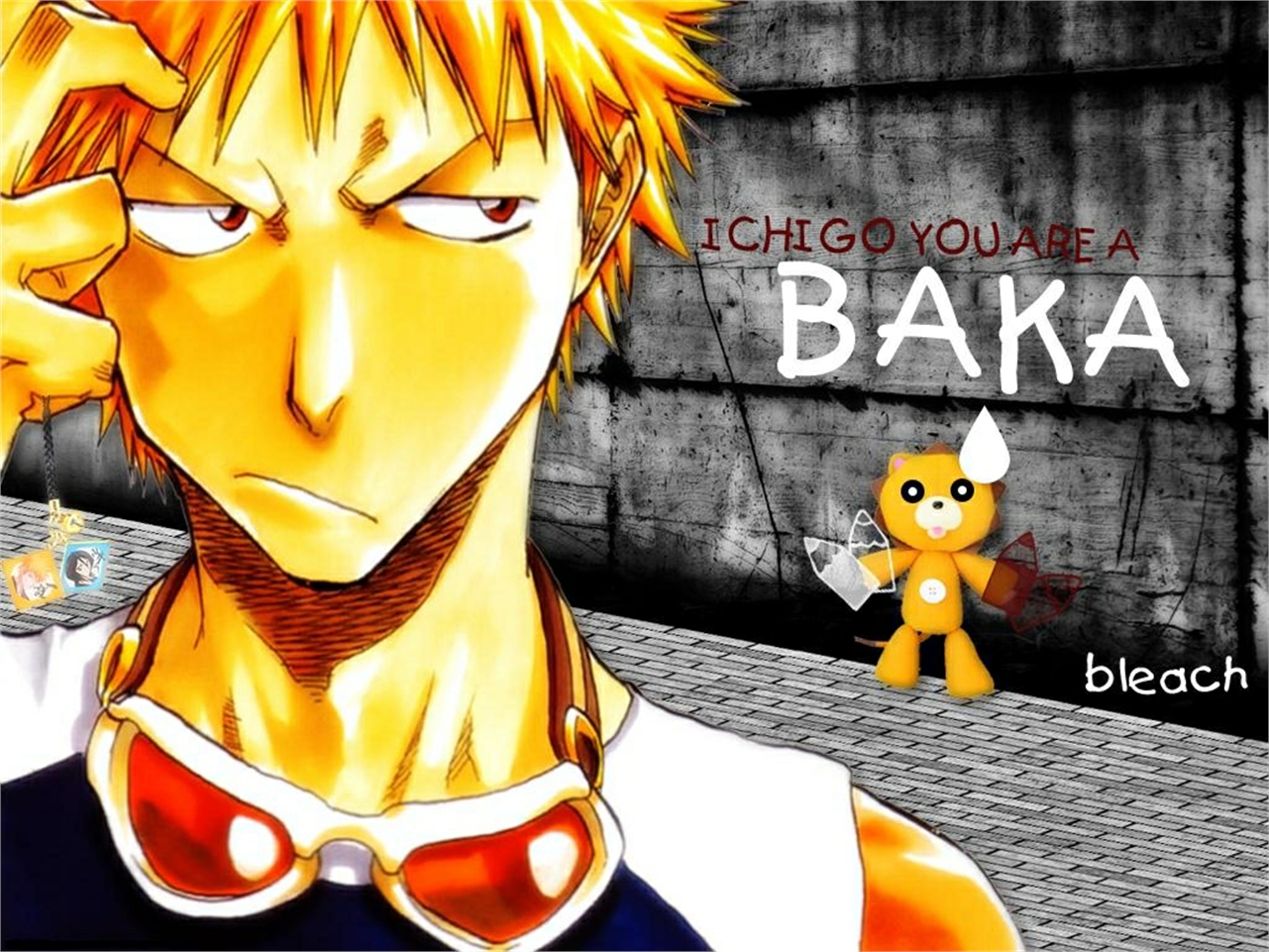 Handy-Wallpaper Bleach, Animes, Ichigo Kurosaki, Kon (Bleichmittel) kostenlos herunterladen.