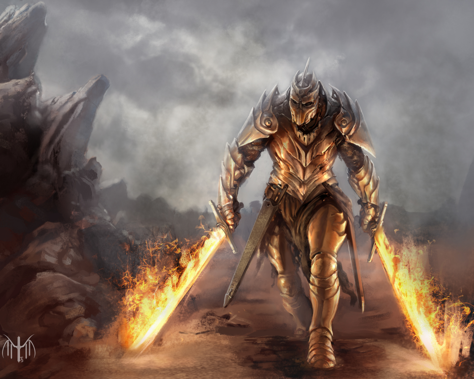 Free download wallpaper Fantasy, Warrior on your PC desktop