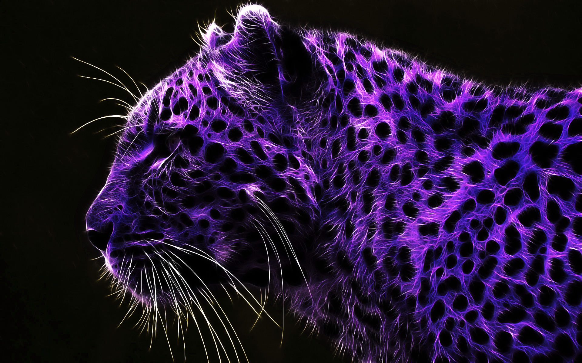 163278 descargar fondo de pantalla animales, artístico, leopardo, púrpura: protectores de pantalla e imágenes gratis