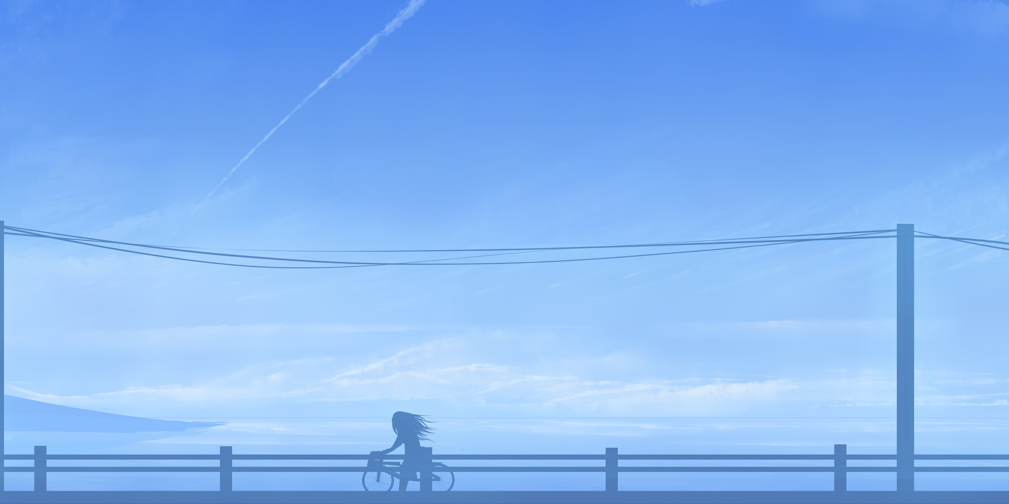 Free download wallpaper Anime, Sky on your PC desktop