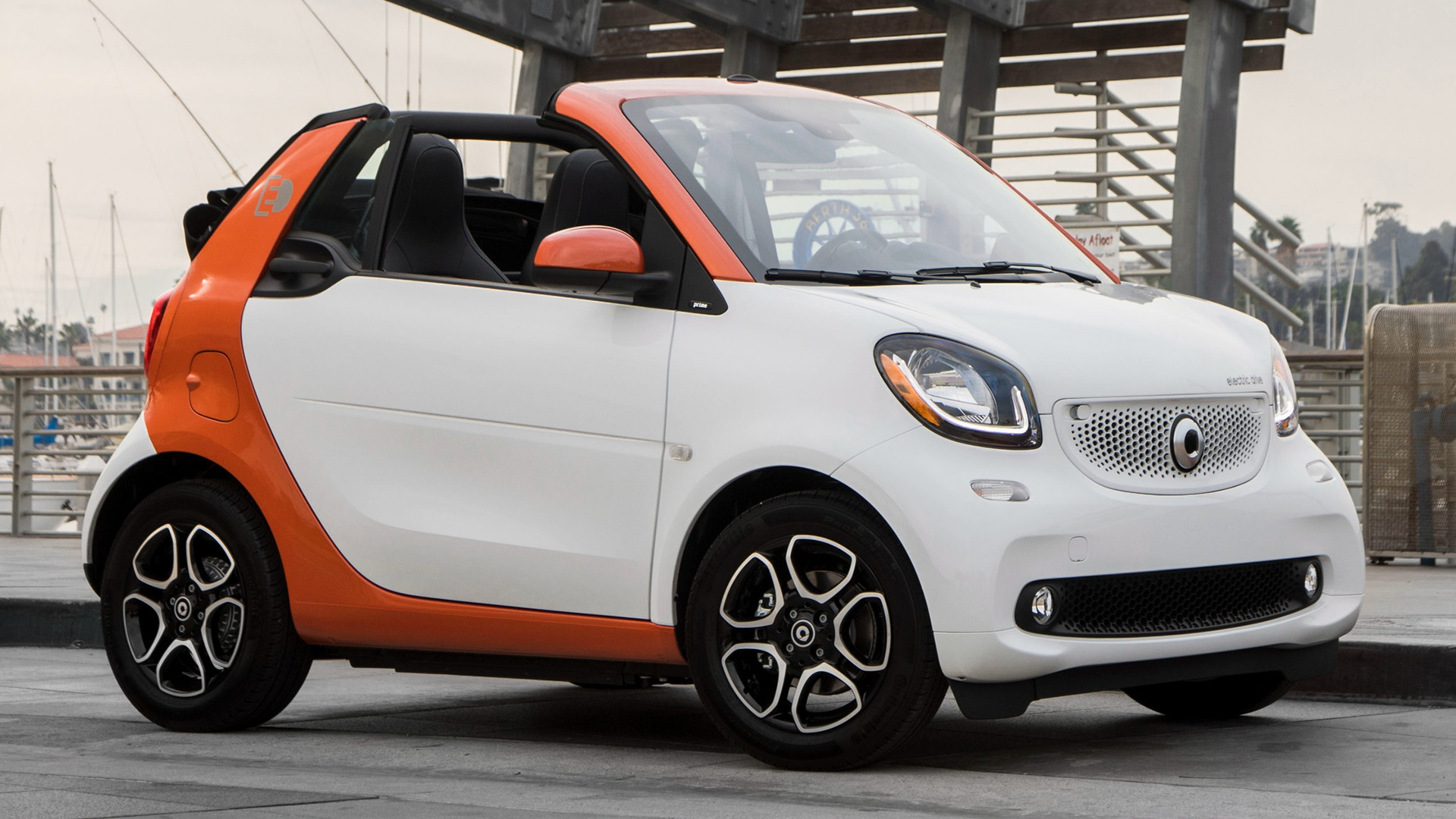 vehicles, smart fortwo, cabriolet, car, electric car