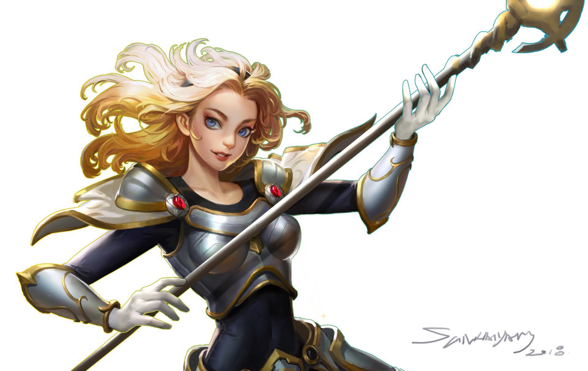 Baixar papel de parede para celular de League Of Legends, Videogame, Cabelo Loiro, Lux (Liga Das Lendas) gratuito.