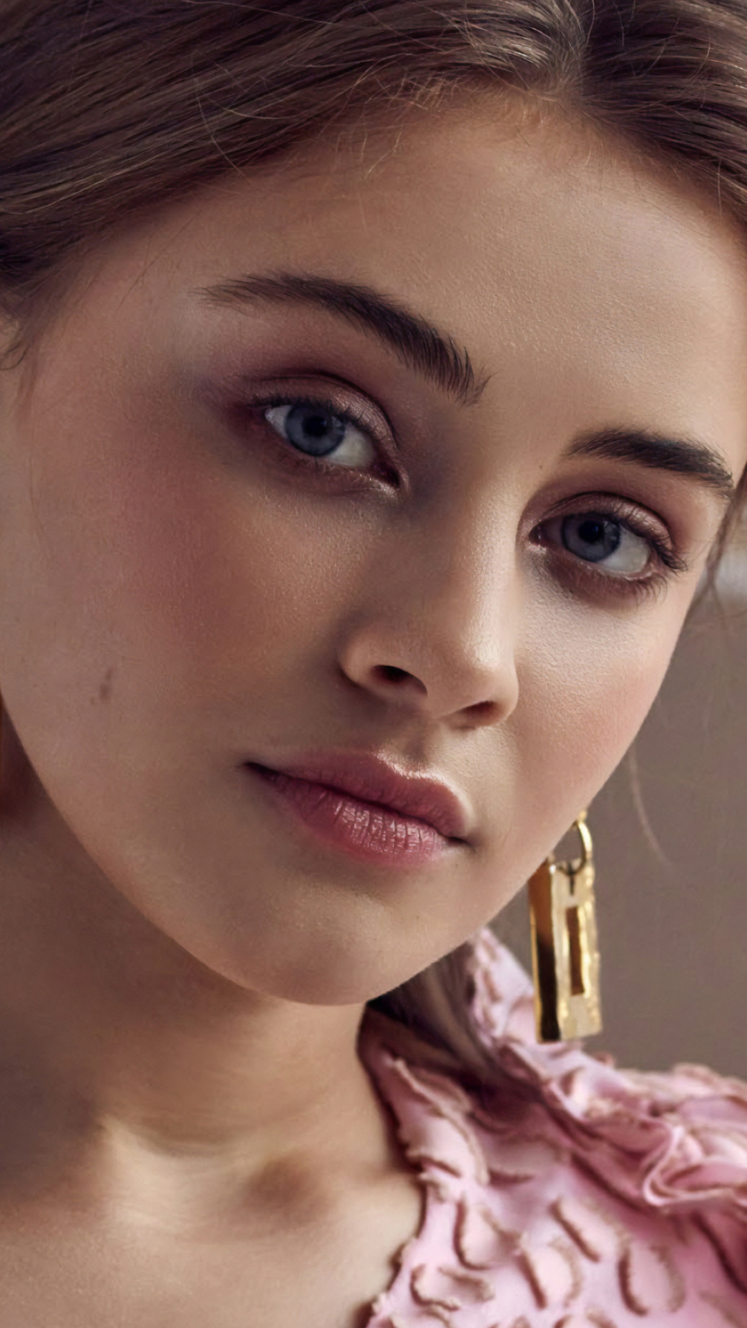 Download mobile wallpaper Face, Blue Eyes, Celebrity, Actress, Australian, Josephine Langford for free.