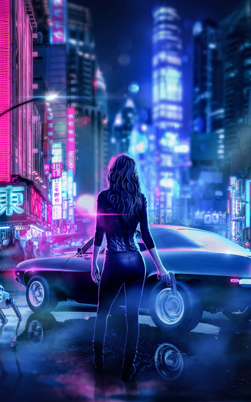 Download mobile wallpaper Night, City, Video Game, Cyberpunk 2077 for free.