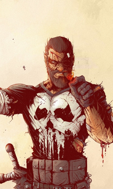 Handy-Wallpaper Comics, Marvel's The Punisher kostenlos herunterladen.