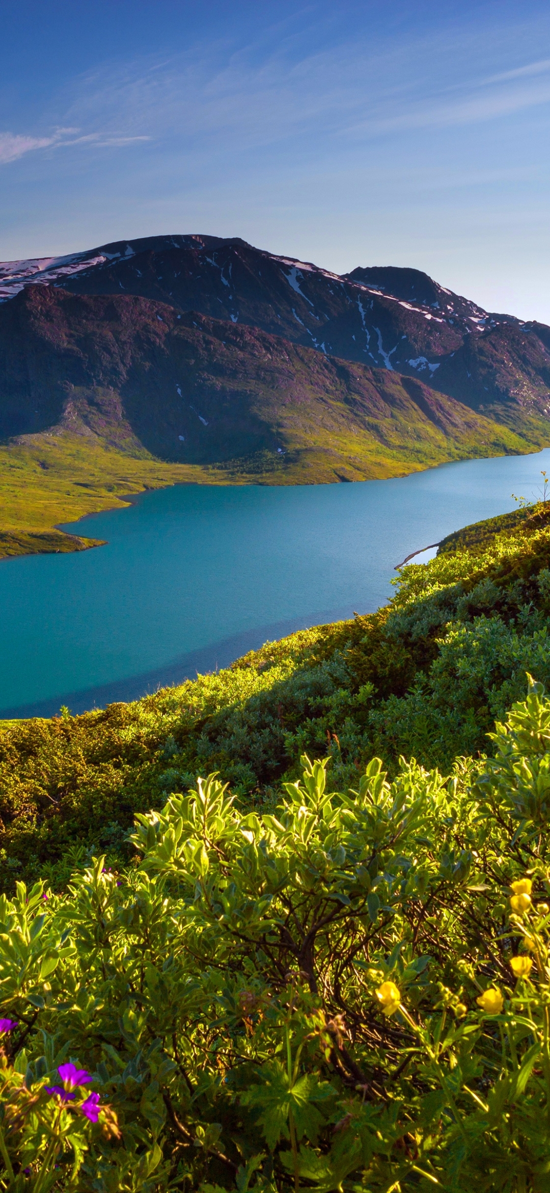 Скачати мобільні шпалери Озера, Гора, Озеро, Земля, Норвегія, Озеро Гєнде безкоштовно.