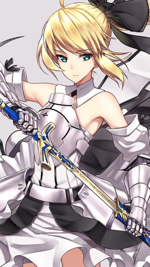 Download mobile wallpaper Anime, Armor, Sword, Fate/stay Night, Saber Lily, Fate Series for free.