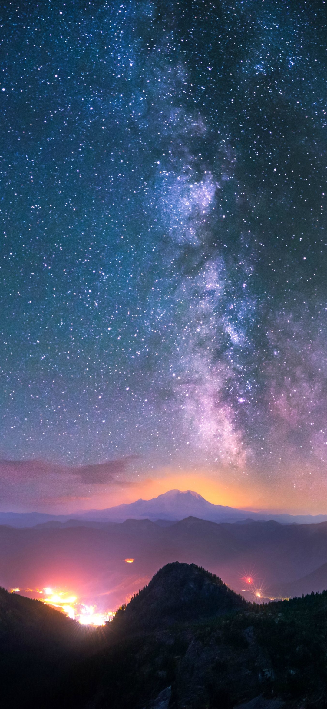 Download mobile wallpaper Sky, Night, Milky Way, Sci Fi for free.