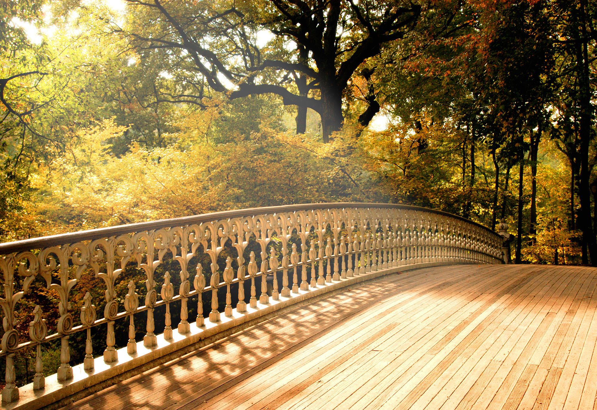 170147壁紙のダウンロードマンメイド, 橋, 秋, 木, ブリッジ-スクリーンセーバーと写真を無料で