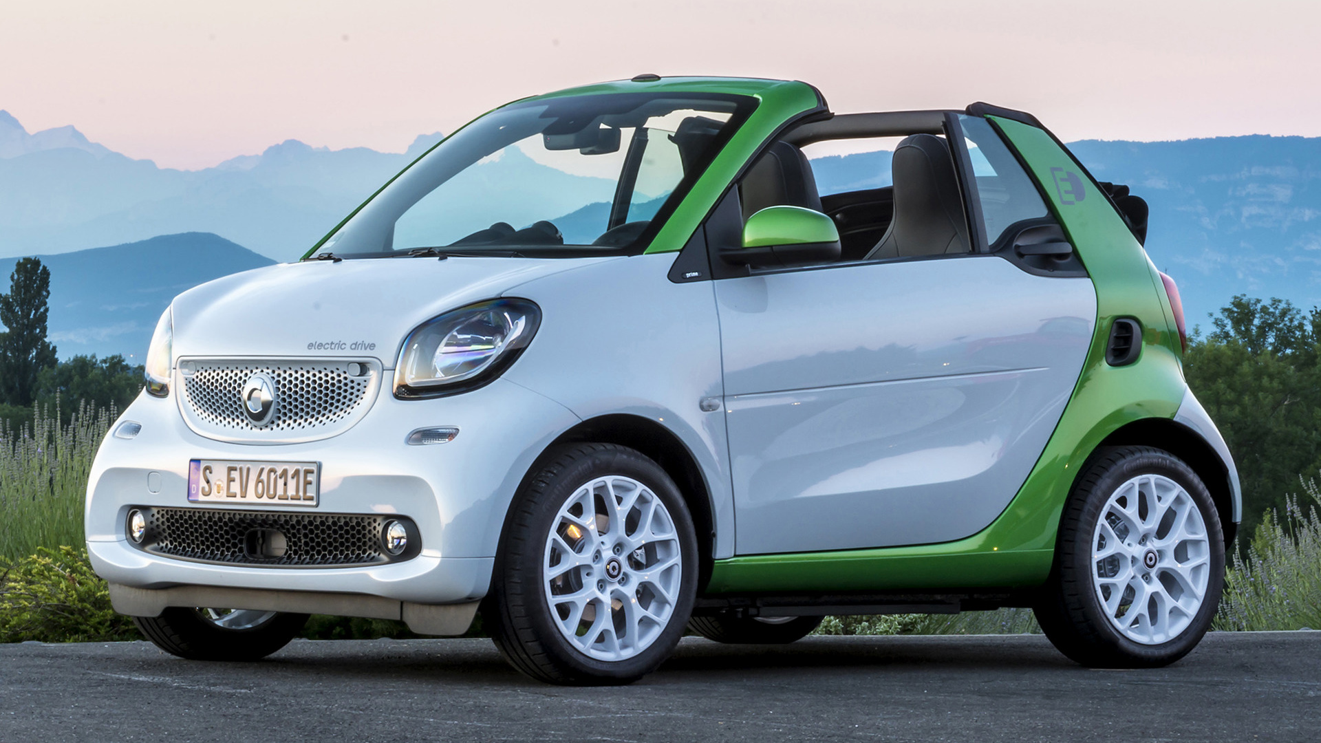 vehicles, smart fortwo, cabriolet, car, electric car
