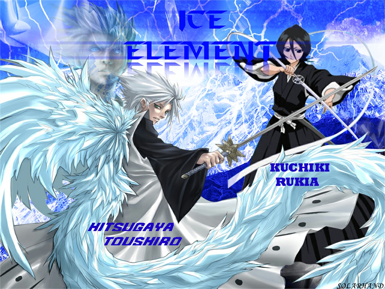 Téléchargez gratuitement l'image Bleach, Animé, Rukia Kuchiki, Tōshirō Hitsugaya sur le bureau de votre PC