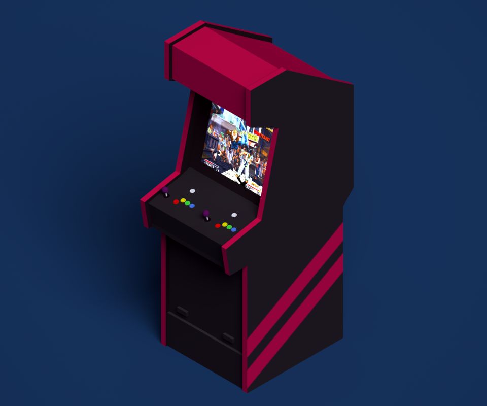 video game, arcade, low poly