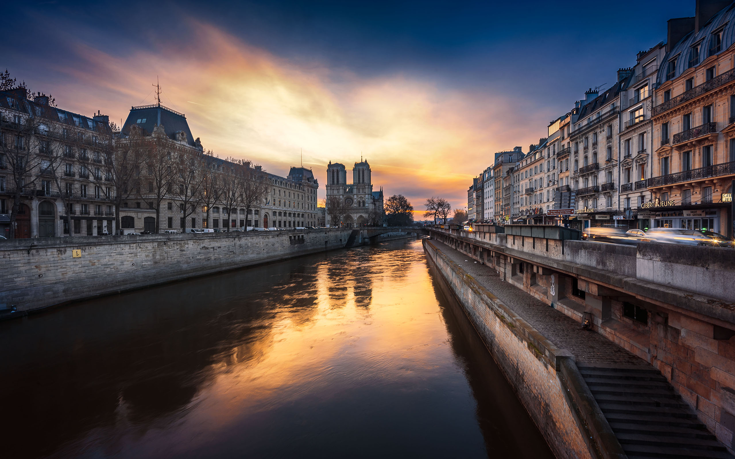 Laden Sie das Paris, Gebäude, Kanal, Menschengemacht, Großstadt, Sacré Cœur-Bild kostenlos auf Ihren PC-Desktop herunter