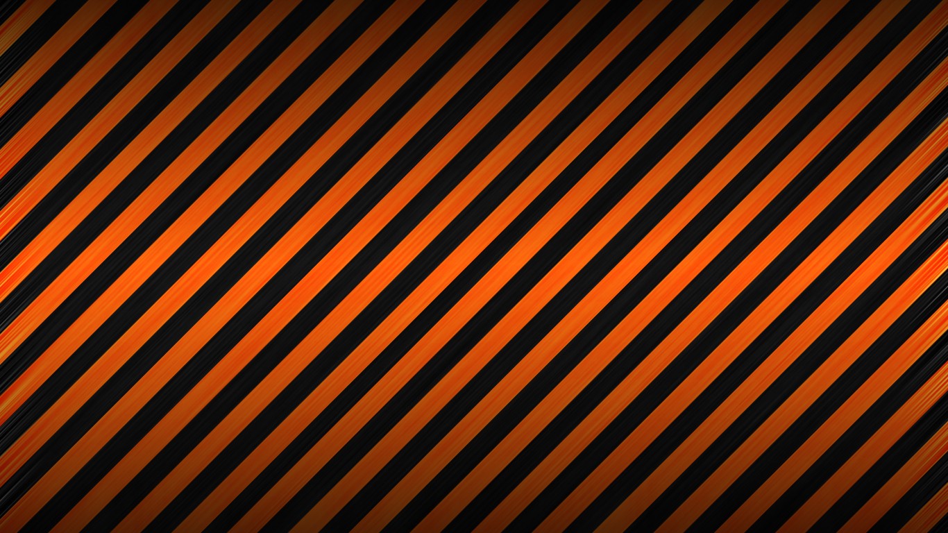 Скачать обои бесплатно Чёрный, Полоски, Абстрактные, Оранжевый Цвет) картинка на рабочий стол ПК