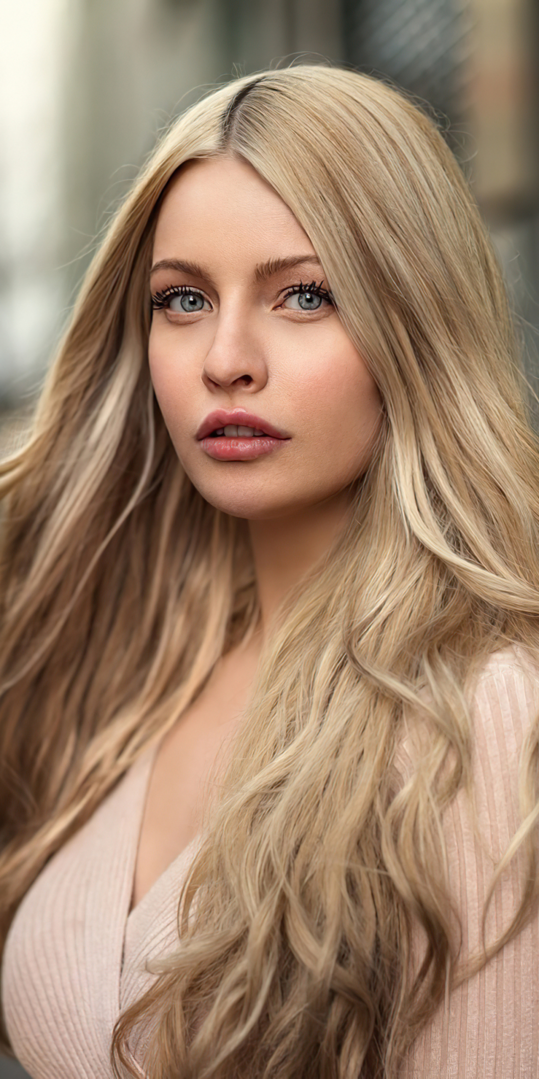 Download mobile wallpaper Hair, Blonde, Model, Women, Blue Eyes for free.