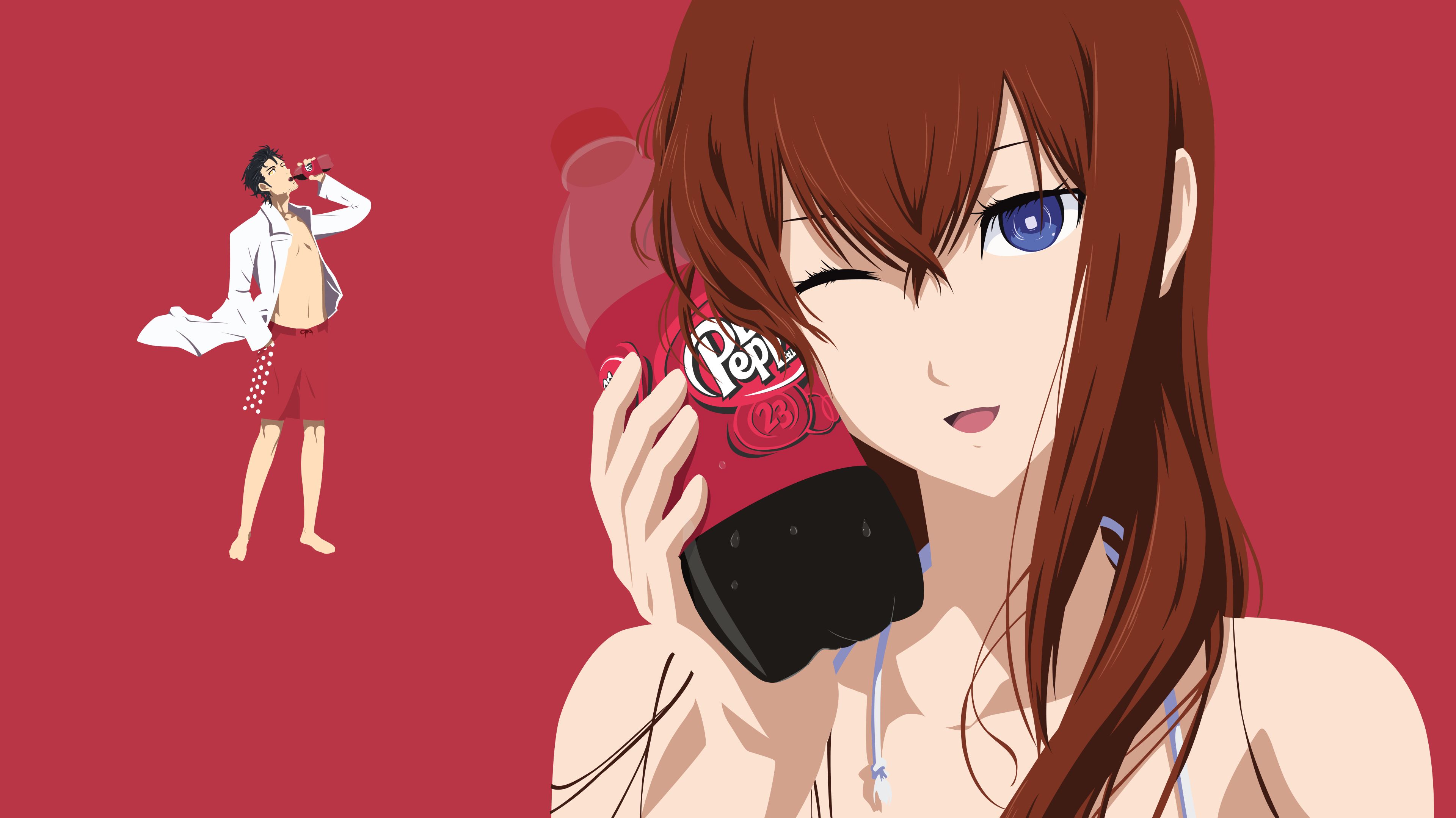Laden Sie das Animes, Steins Gate, Kurisu Makise, Rintaro Okabe-Bild kostenlos auf Ihren PC-Desktop herunter