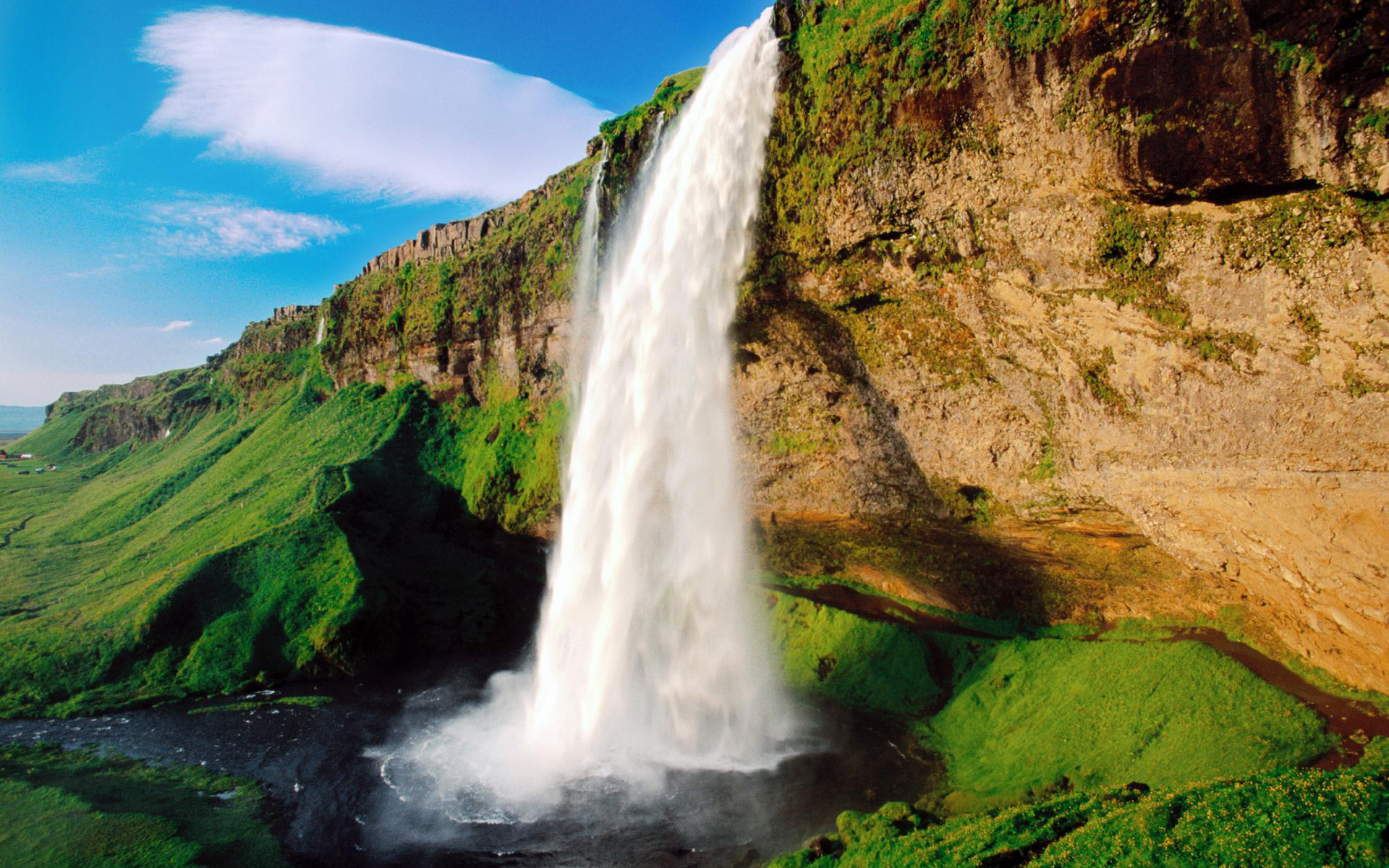 165418 baixar imagens terra/natureza, seljalandsfoss, islândia, cachoeira, cachoeiras - papéis de parede e protetores de tela gratuitamente
