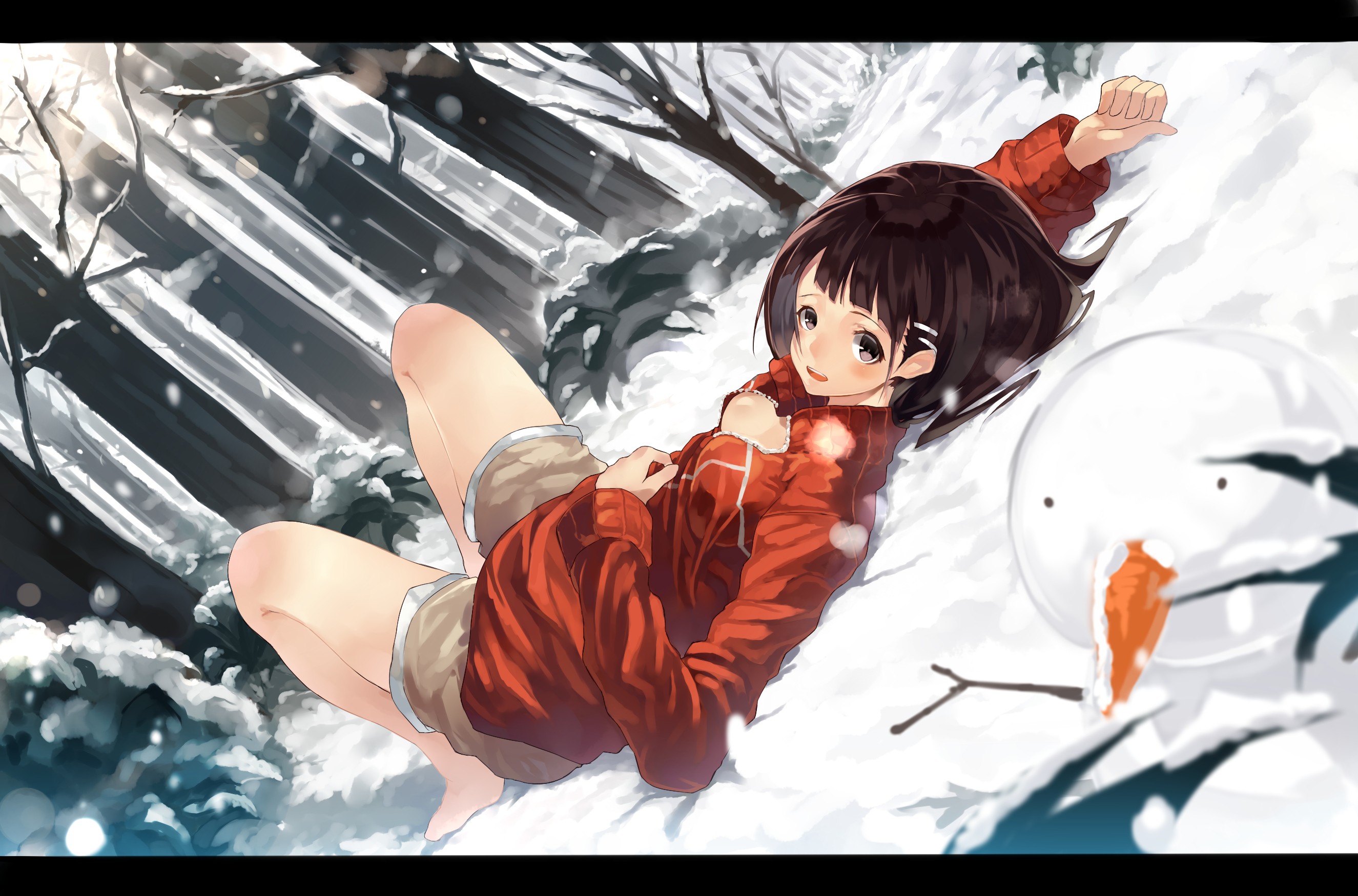 Laden Sie das Schnee, Animes, Sword Art Online, Suguha Kirigaya-Bild kostenlos auf Ihren PC-Desktop herunter