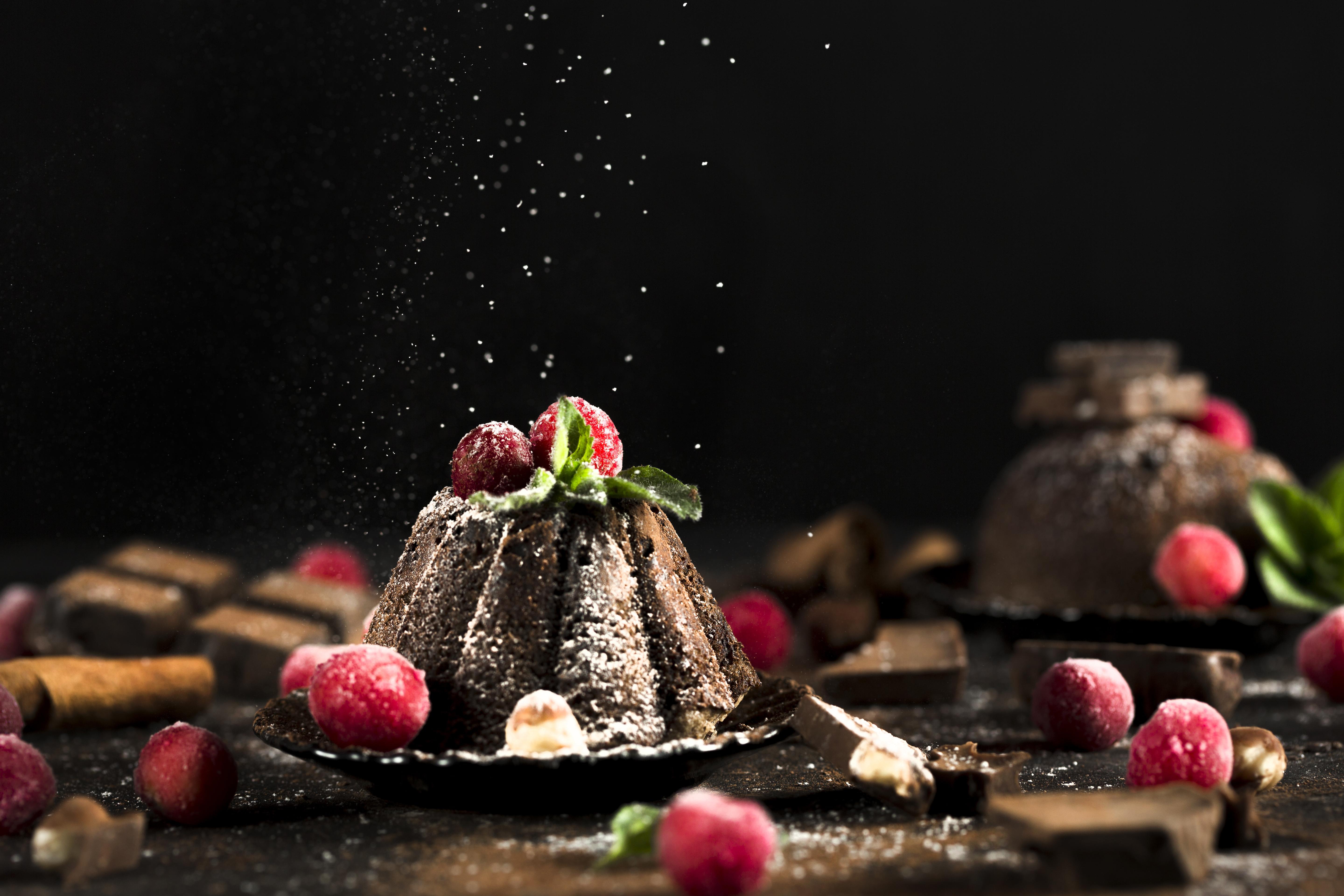Free download wallpaper Food, Chocolate, Raspberry, Still Life, Cake, Pastry on your PC desktop