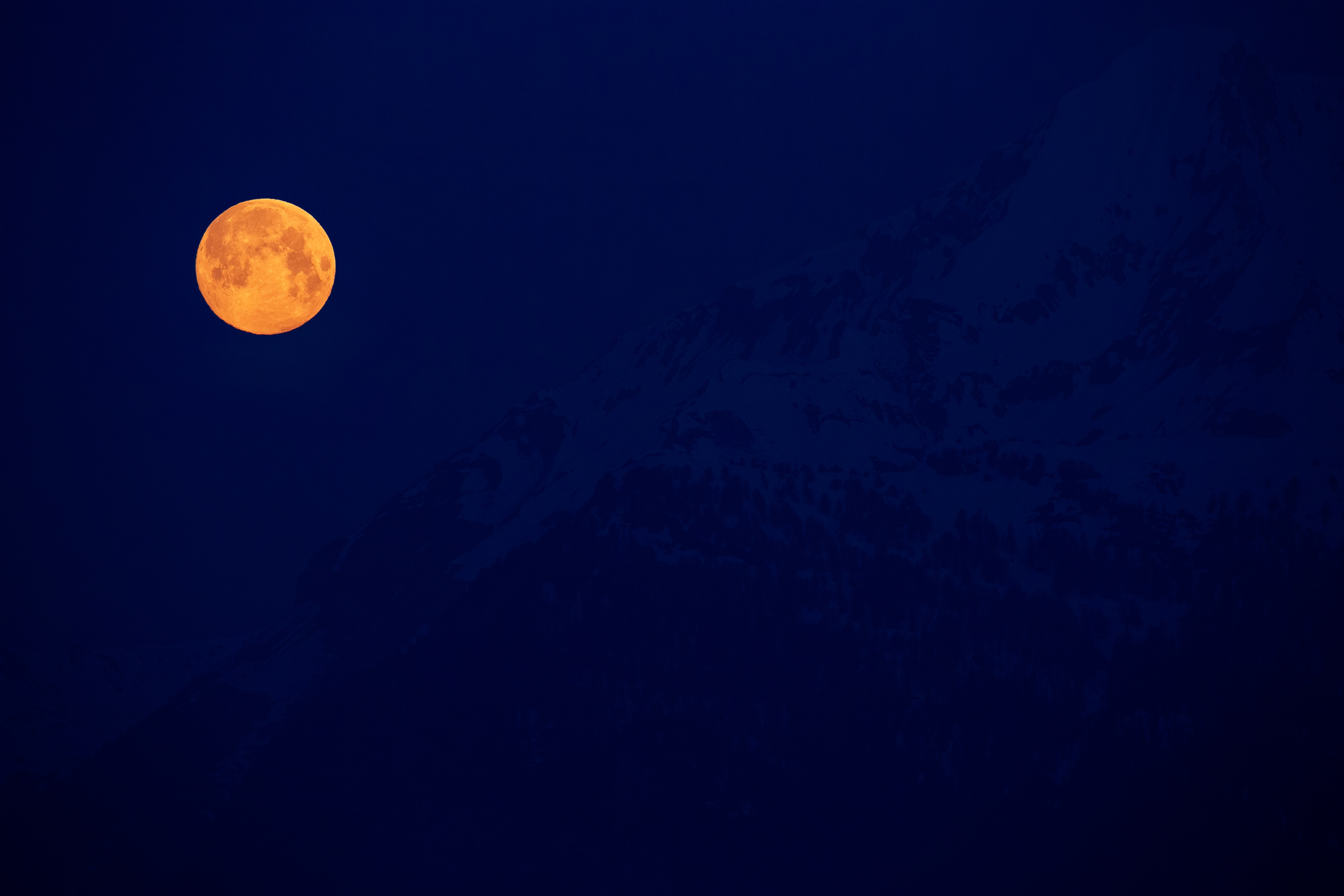 Free download wallpaper Nature, Night, Darkness, Full Moon, Mountains, Moon on your PC desktop