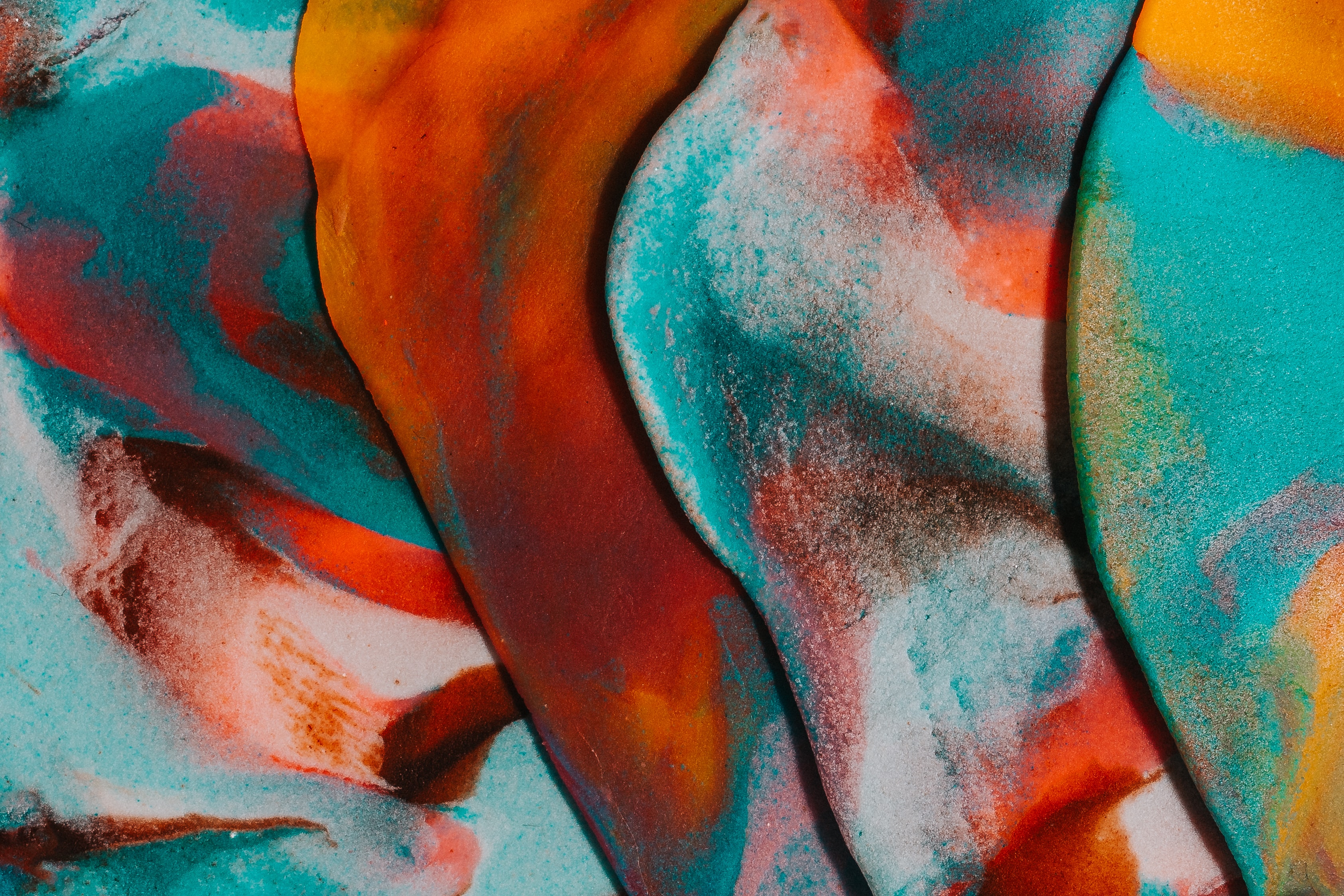 Download mobile wallpaper Spots, Motley, Paint, Multicolored, Texture, Stains, Abstract for free.