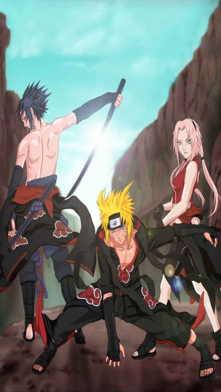 Handy-Wallpaper Naruto, Animes, Sasuke Uchiha, Sakura Haruno, Naruto Uzumaki kostenlos herunterladen.