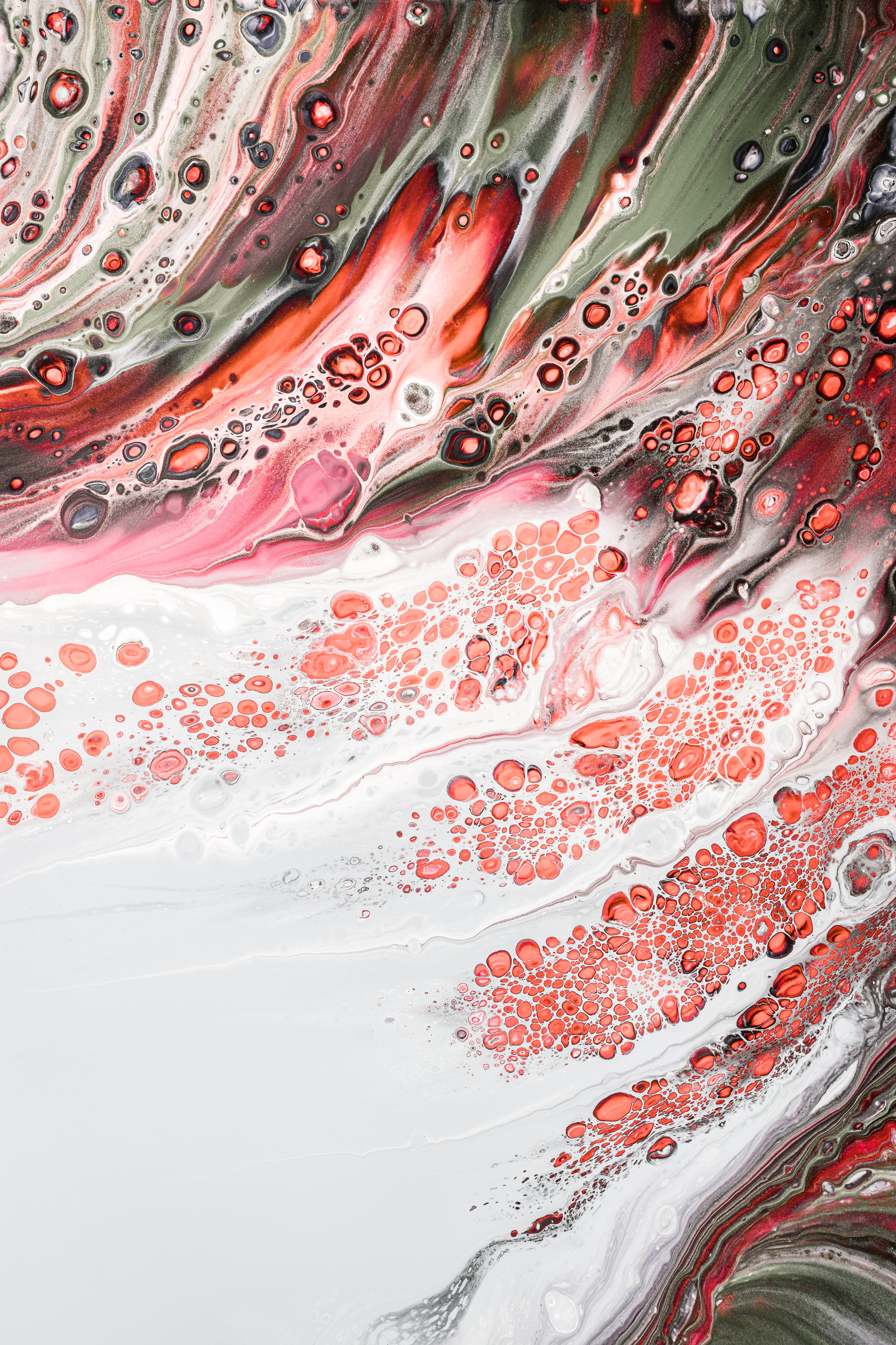 Mobile wallpaper divorces, abstract, bubbles, macro, paint, liquid
