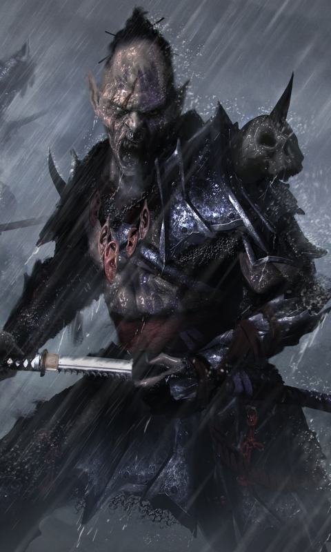 Download mobile wallpaper Dark, Warrior for free.