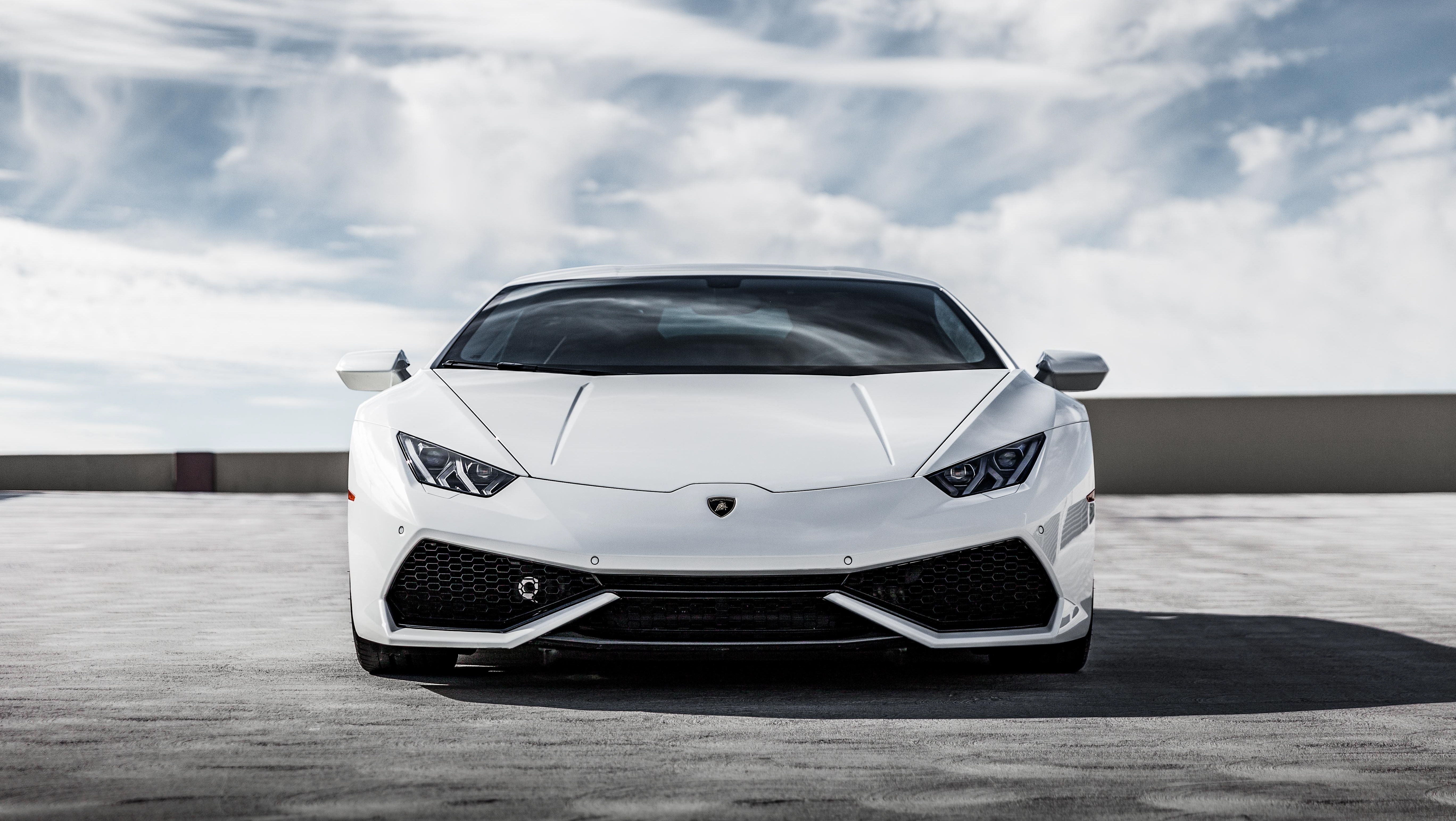Free download wallpaper Lamborghini, Car, Supercar, Vehicles, White Car, Lamborghini Huracán on your PC desktop